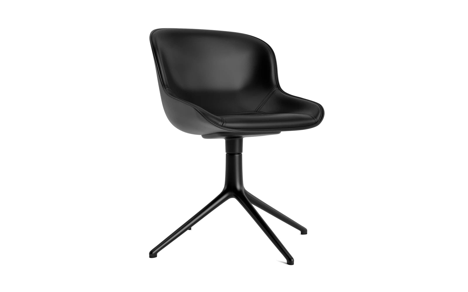 Hyg Drehstuhl 4B Frontpolster Schwartz Stahl Schwartz/Ultra in Ultra 41599 präsentiert im Onlineshop von KAQTU Design AG. Drehstuhl ist von Normann Copenhagen
