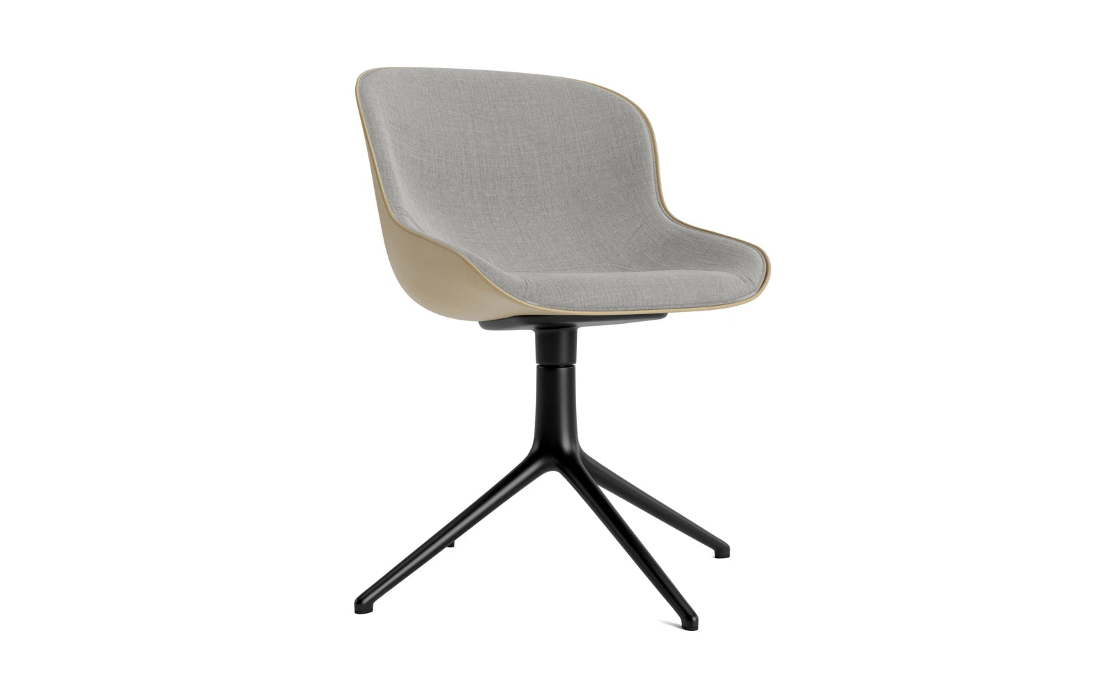 Hyg Drehstuhl 4B gepolstert Schwartz Alu Sand/Remix in Remix 133 präsentiert im Onlineshop von KAQTU Design AG. Drehstuhl ist von Normann Copenhagen