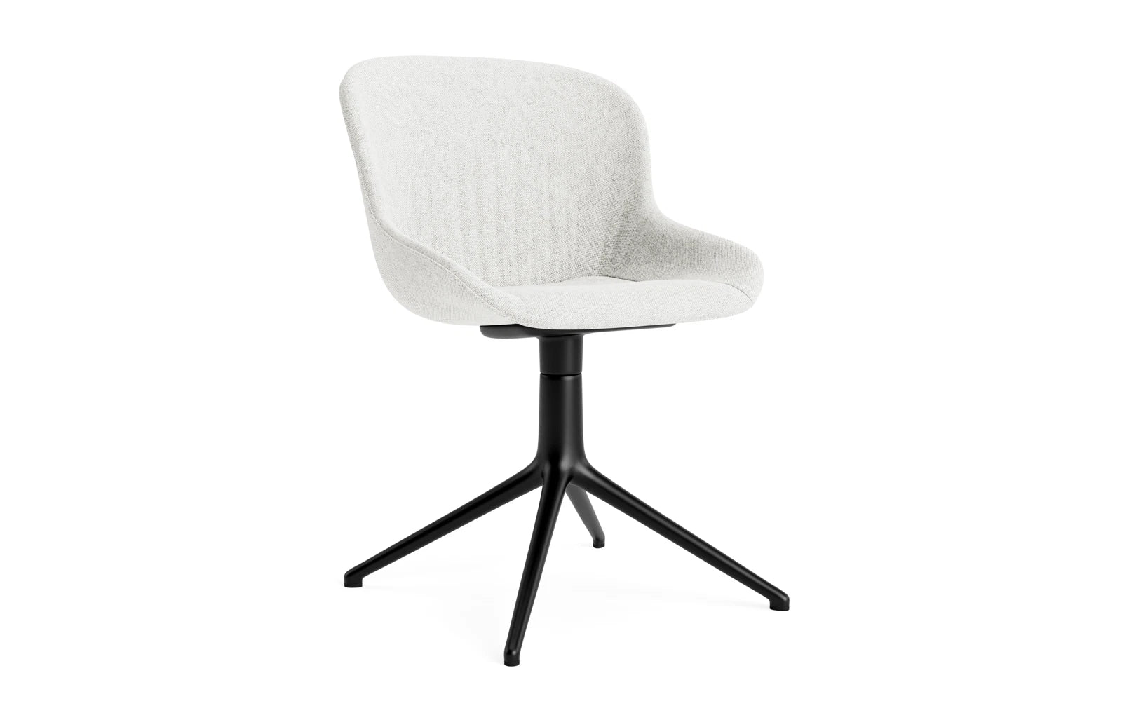Hyg Comfort Drehstuhl 4B gepolstert Schwartz Alu Hallingdal in Hallingdal 110 präsentiert im Onlineshop von KAQTU Design AG. Drehstuhl ist von Normann Copenhagen