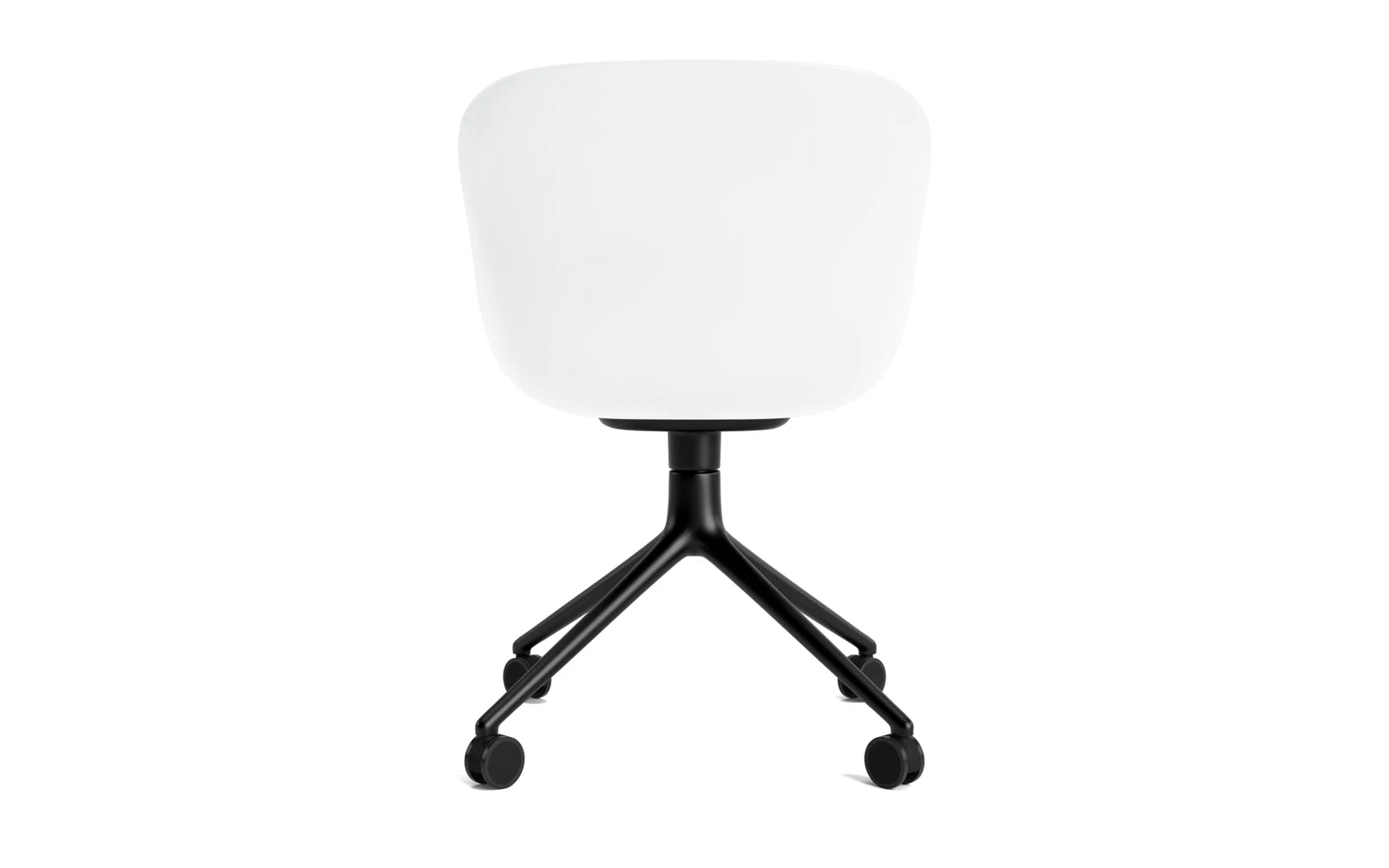 Erleben Sie den Hyg Drehstuhl 4W von Normann Copenhagen – ein eleganter Drehstuhl mit gemütlicher Polsterung und modernem Aluminiumgestell für stilvolle Räume.