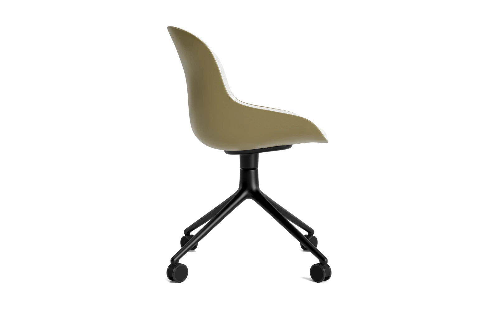 Entdecken Sie den Hyg Drehstuhl 4W von Normann Copenhagen – ein stilvolles Möbelstück, das Komfort und skandinavisches Design perfekt kombiniert.