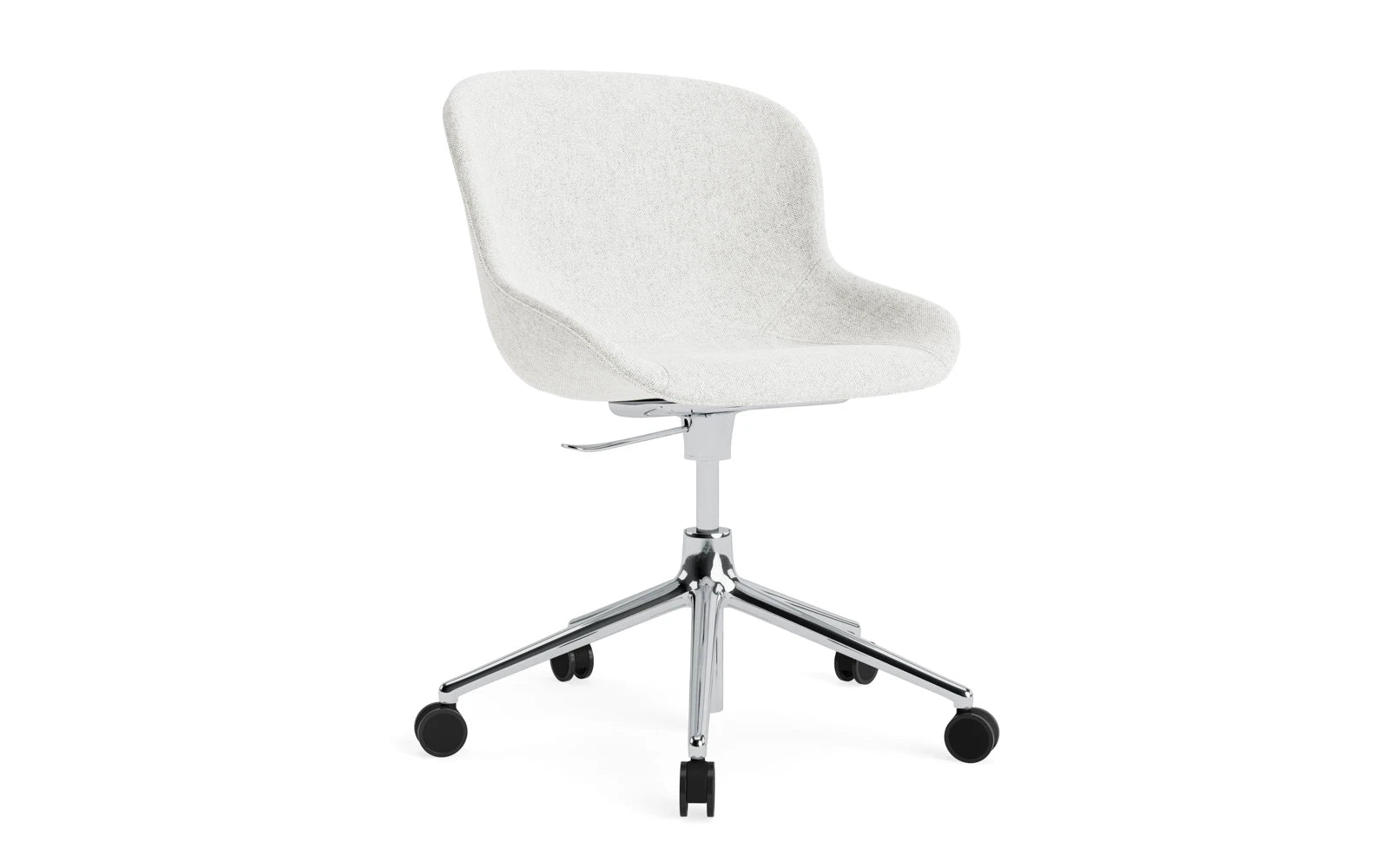 Hyg Drehsessel mit Rollen Vollpolster aluminium Hallingdal in Hallingdal 110 präsentiert im Onlineshop von KAQTU Design AG. Sessel ist von Normann Copenhagen