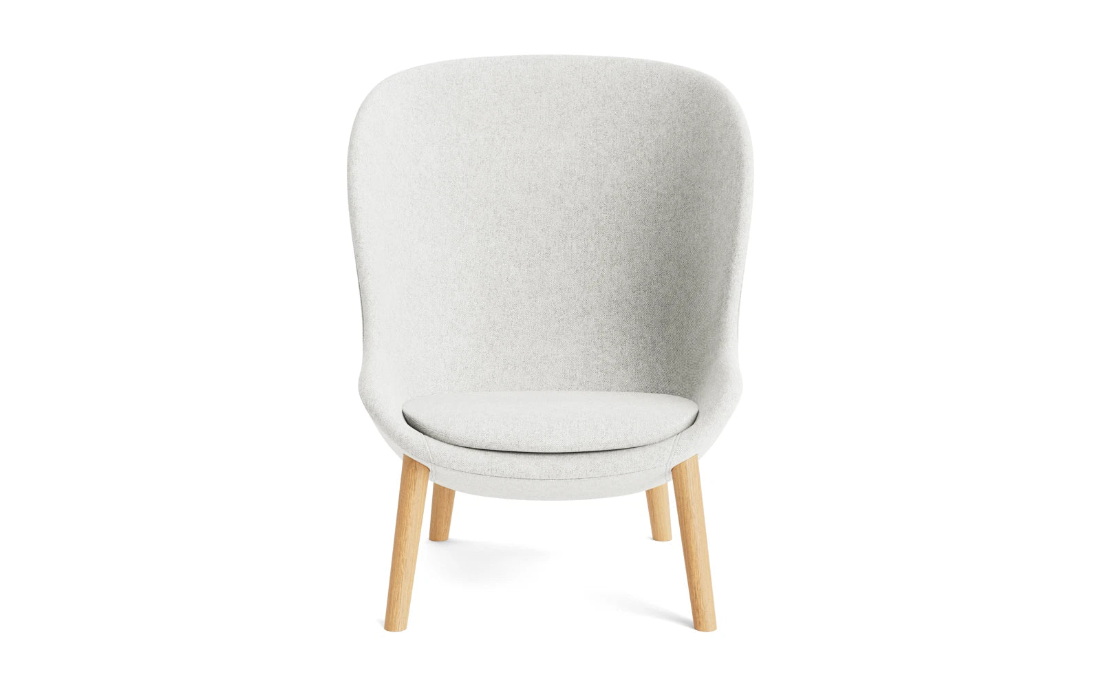 Genießen Sie den Hyg Lounge-Sessel Hoch Eiche Hallingdal von Normann Copenhagen – ein Meisterwerk des skandinavischen Designs, das Gemütlichkeit und Stil vereint.