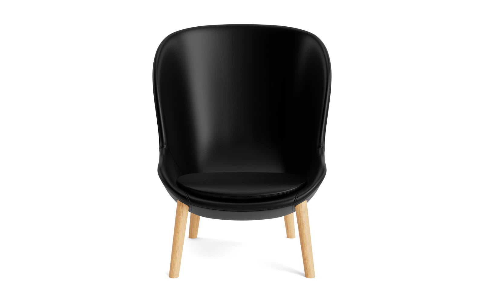 Erleben Sie den Hyg Lounge-Sessel von Normann Copenhagen: eleganter Eiche-Sessel mit luxuriösem Ultra Leder für höchsten Sitzgenuss.
