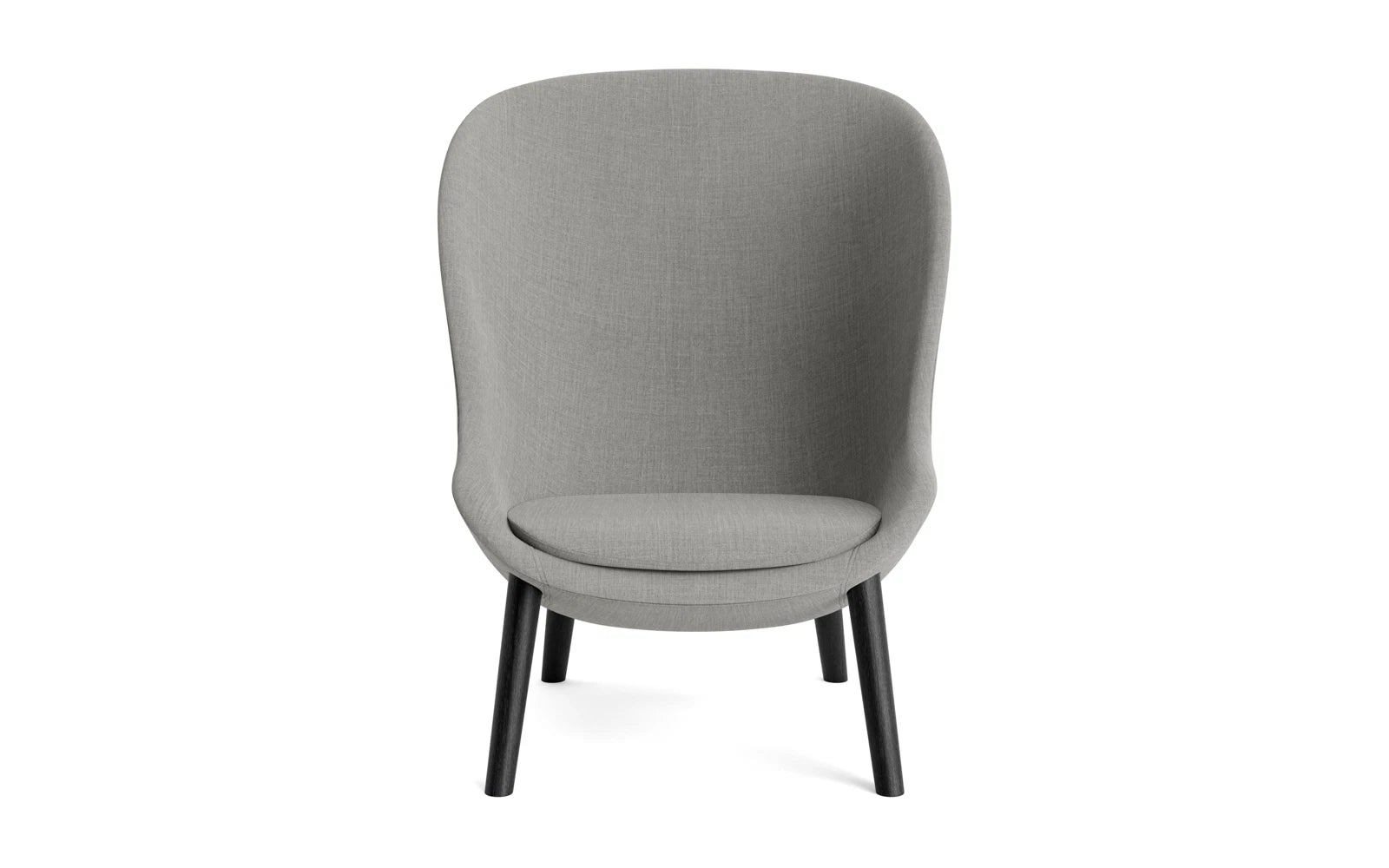 Hyg Lounge-Sessel Hoch: Eleganz in schwarzer Eiche und Remix-Stoff. Perfekt für gemütliche Stunden und stilvolle Akzente in jedem Raum.