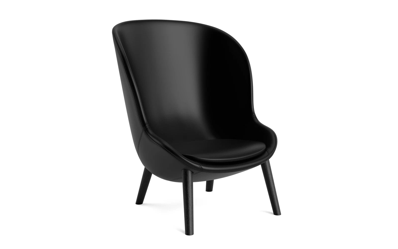Hyg Lounge-Sessel Hoch schwarze Eiche Ultra in Ultra 41599 präsentiert im Onlineshop von KAQTU Design AG. Sessel ist von Normann Copenhagen