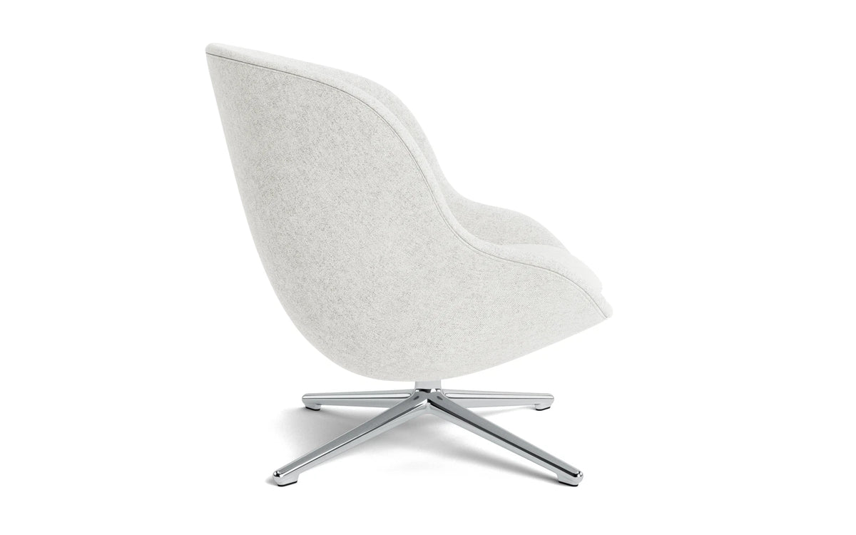 Hyg Lounge-Sessel niedrig mit Drehgestell, Aluminium, Hallingdal in Hallingdal 110 präsentiert im Onlineshop von KAQTU Design AG. Drehsessel ist von Normann Copenhagen