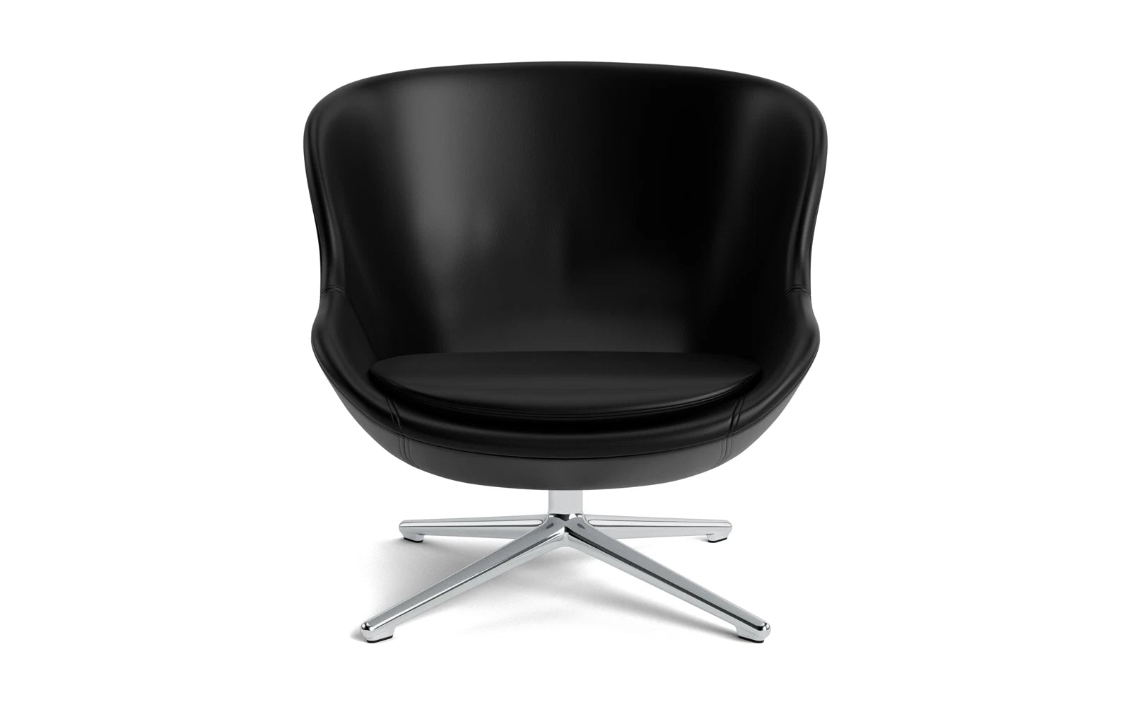 Der Hyg Lounge-Sessel von Normann Copenhagen vereint modernes Design mit einem drehbaren Aluminiumgestell und sorgt für stilvolle Entspannung in jedem Raum.