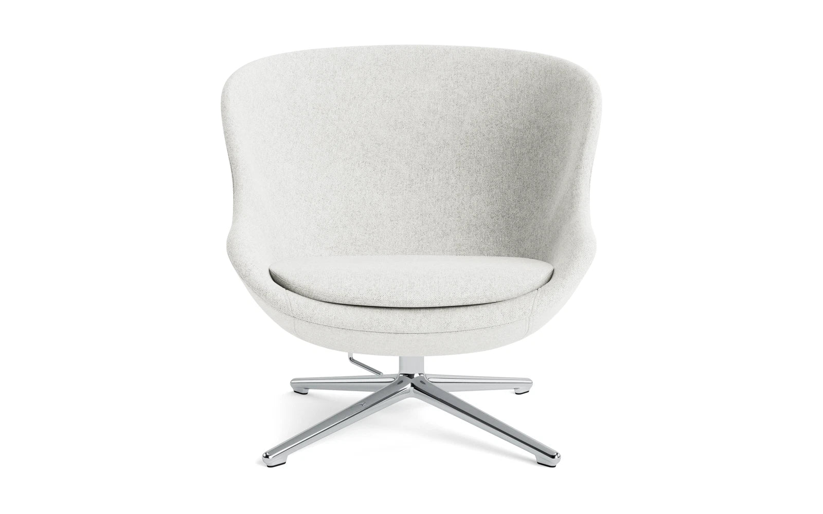 Erleben Sie den Hyg Lounge-Sessel Niedrig mit Drehgestell von Normann Copenhagen – ein elegantes Design, das Gemütlichkeit und Funktionalität perfekt kombiniert.