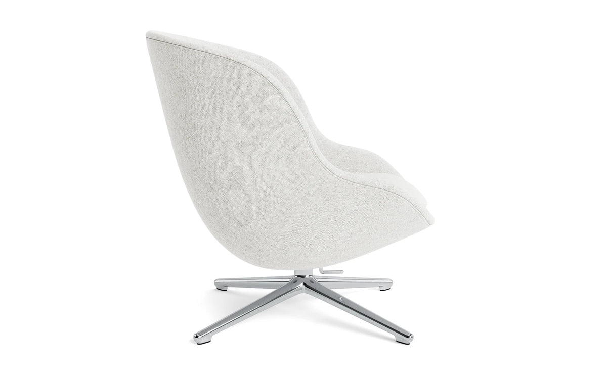 Hyg Lounge-Sessel Niedrig mit Drehgestell Aluminium Tilt Hallingdal in Hallingdal 110 präsentiert im Onlineshop von KAQTU Design AG. Drehsessel ist von Normann Copenhagen