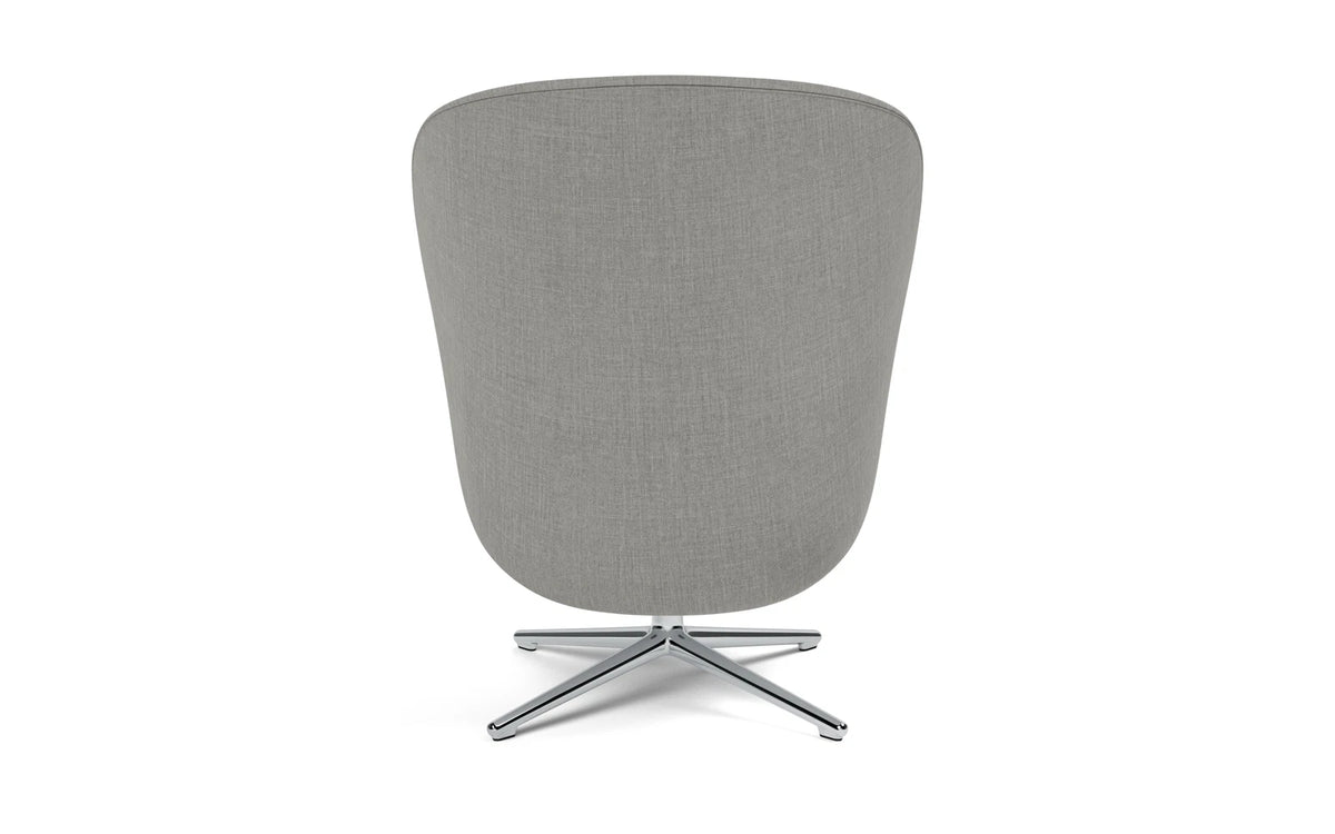 Hyg Lounge-Sessel Hoch mit Drehgestell Aluminium Remix in Remix 133 präsentiert im Onlineshop von KAQTU Design AG. Drehsessel ist von Normann Copenhagen