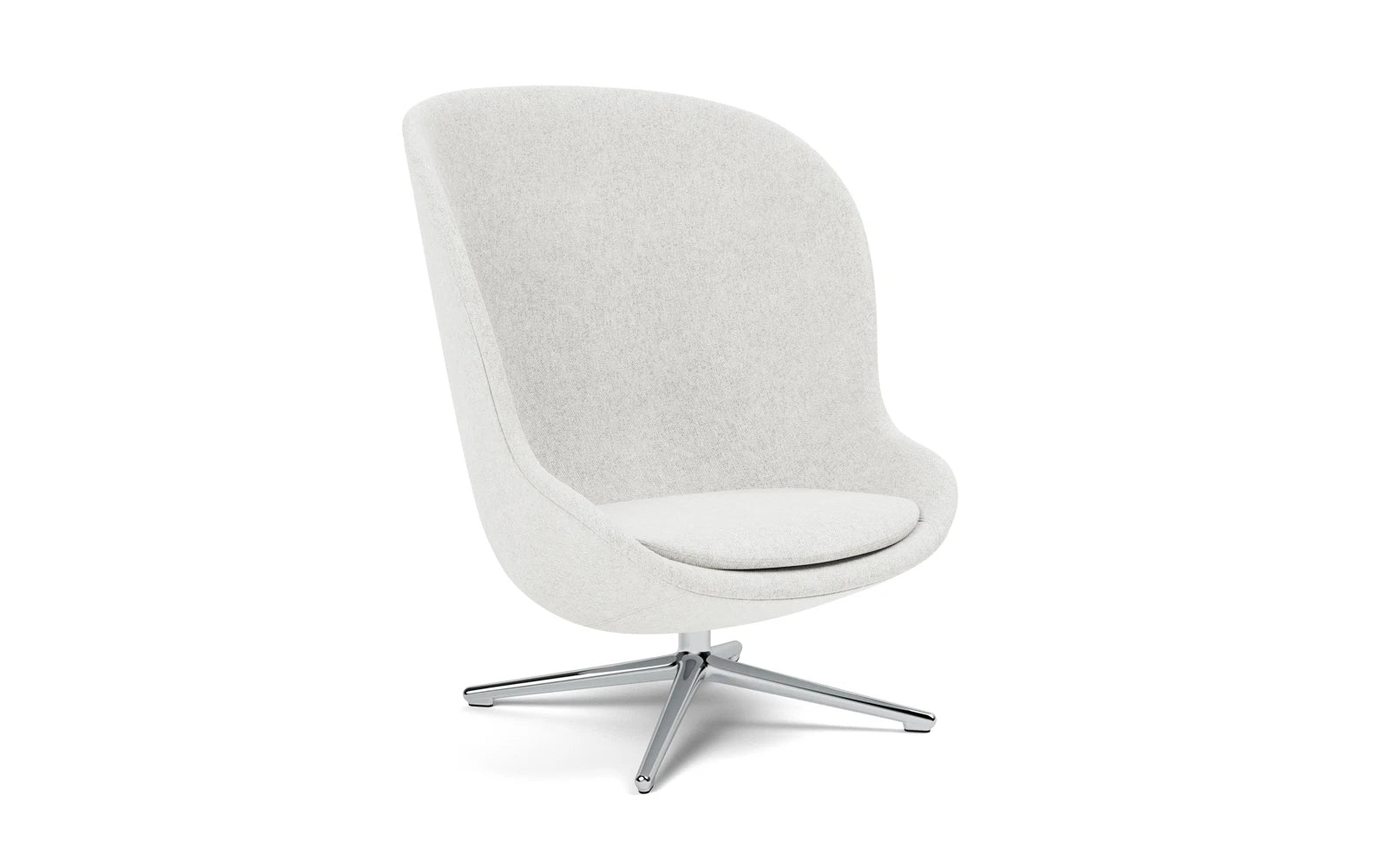 Hyg Lounge-Sessel Hoch mit Drehgestell Aluminium Hallingdal in Hallingdal 110 präsentiert im Onlineshop von KAQTU Design AG. Sessel ist von Normann Copenhagen