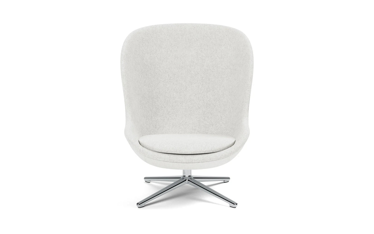 Hyg Lounge-Sessel Hoch mit Drehgestell Aluminium Hallingdal in Hallingdal 110 präsentiert im Onlineshop von KAQTU Design AG. Drehsessel ist von Normann Copenhagen