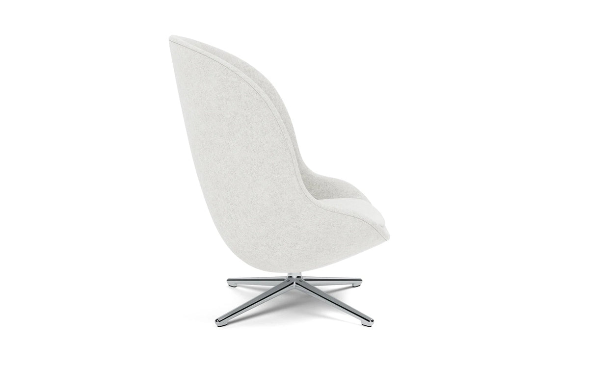 Hyg Lounge-Sessel Hoch mit Drehgestell Aluminium Hallingdal in Hallingdal 110 präsentiert im Onlineshop von KAQTU Design AG. Drehsessel ist von Normann Copenhagen