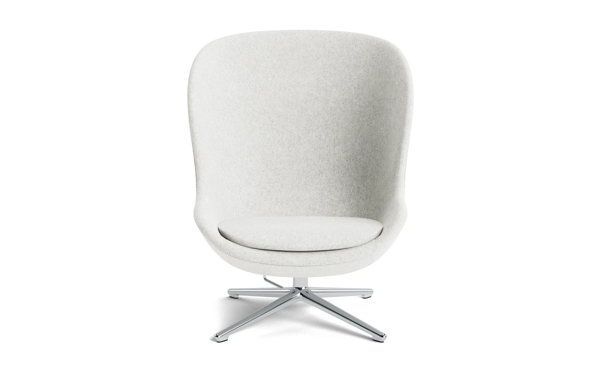 Hyg Lounge-Sessel Hoch mit Drehgestell Aluminium Tilt Hallingdal in Hallingdal 110 präsentiert im Onlineshop von KAQTU Design AG. Drehsessel ist von Normann Copenhagen