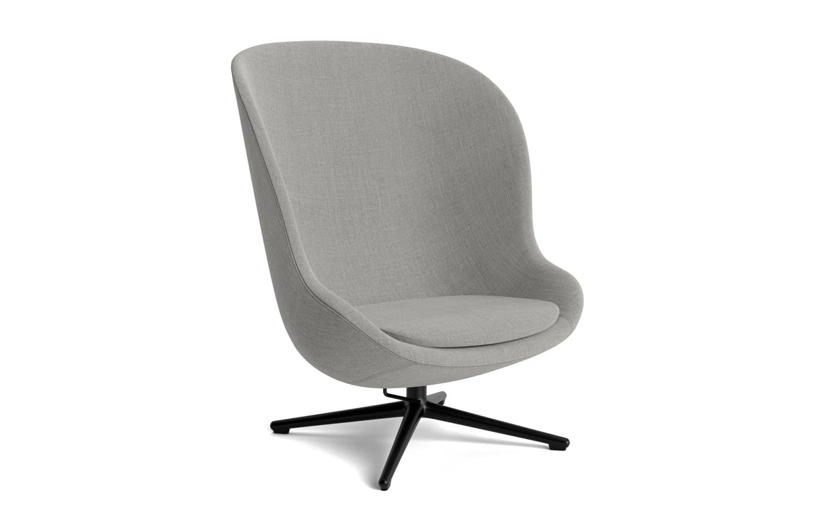 Hyg Lounge-Sessel Hoch mit Drehgestell schwarzes Aluminium Tilt Remix in Remix 133 präsentiert im Onlineshop von KAQTU Design AG. Drehsessel ist von Normann Copenhagen