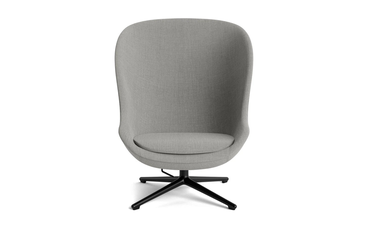 Hyg Lounge-Sessel Hoch mit Drehgestell schwarzes Aluminium Tilt Remix in Remix 133 präsentiert im Onlineshop von KAQTU Design AG. Drehsessel ist von Normann Copenhagen