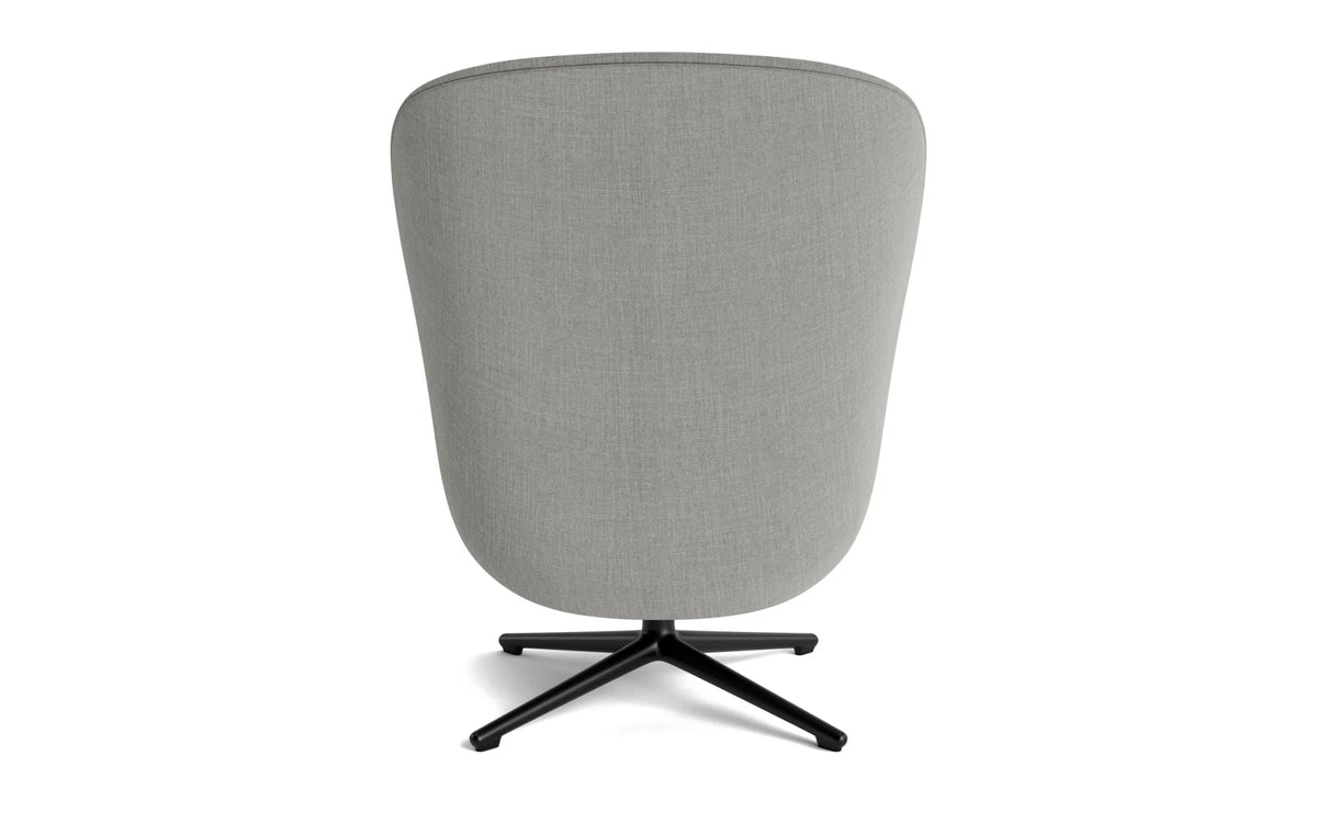 Hyg Lounge-Sessel Hoch mit Drehgestell schwarzes Aluminium Tilt Remix in Remix 133 präsentiert im Onlineshop von KAQTU Design AG. Drehsessel ist von Normann Copenhagen