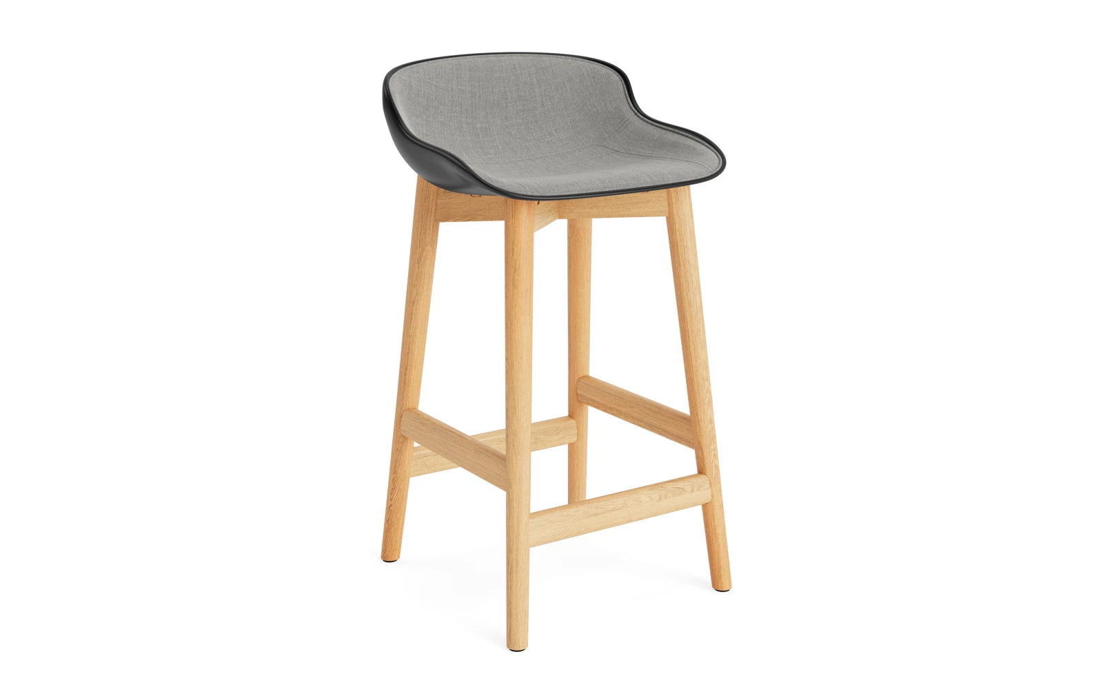 Hyg Barhocker 65 cm Polster Eiche Schwartz/Remix in Remix 133 präsentiert im Onlineshop von KAQTU Design AG. Barstuhl ist von Normann Copenhagen