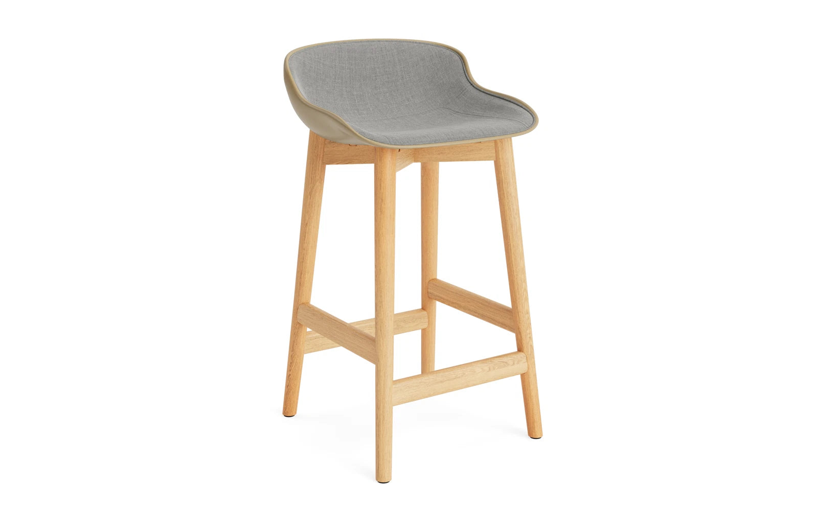 Hyg Barhocker 65 cm Polster Eiche Sand/Remix in Remix 133 präsentiert im Onlineshop von KAQTU Design AG. Barstuhl ist von Normann Copenhagen
