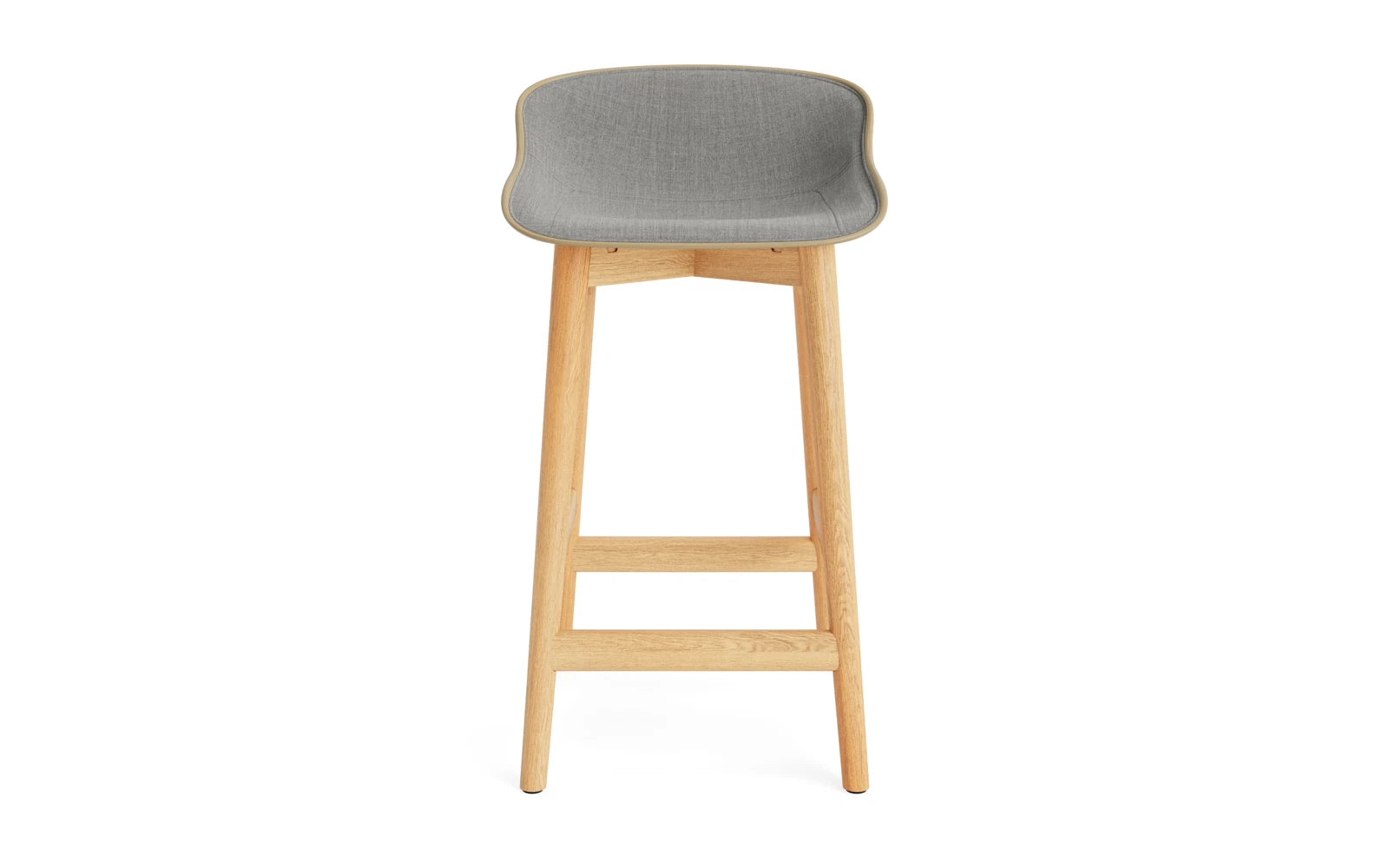 Erleben Sie den Hyg Barhocker 65 cm in Eiche Sand/Remix von Normann Copenhagen – ein stilvolles Möbelstück, das Komfort und skandinavische Ästhetik vereint.