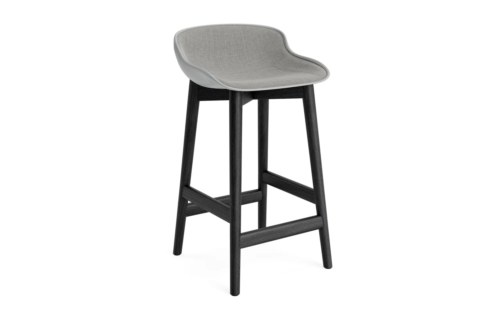 Hyg Barhocker 65 cm Polster Schwarze Eiche Grau/Remix in Remix 133 präsentiert im Onlineshop von KAQTU Design AG. Barstuhl ist von Normann Copenhagen