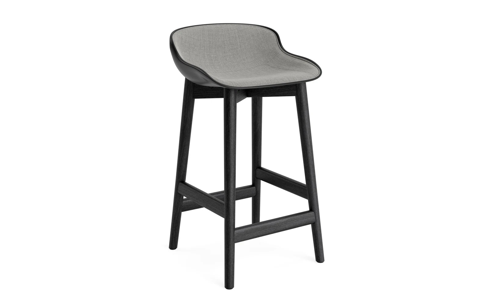 Hyg Barhocker 65 cm Polster Schwartze Eiche Schwartz/Remix in Remix 133 präsentiert im Onlineshop von KAQTU Design AG. Barstuhl ist von Normann Copenhagen