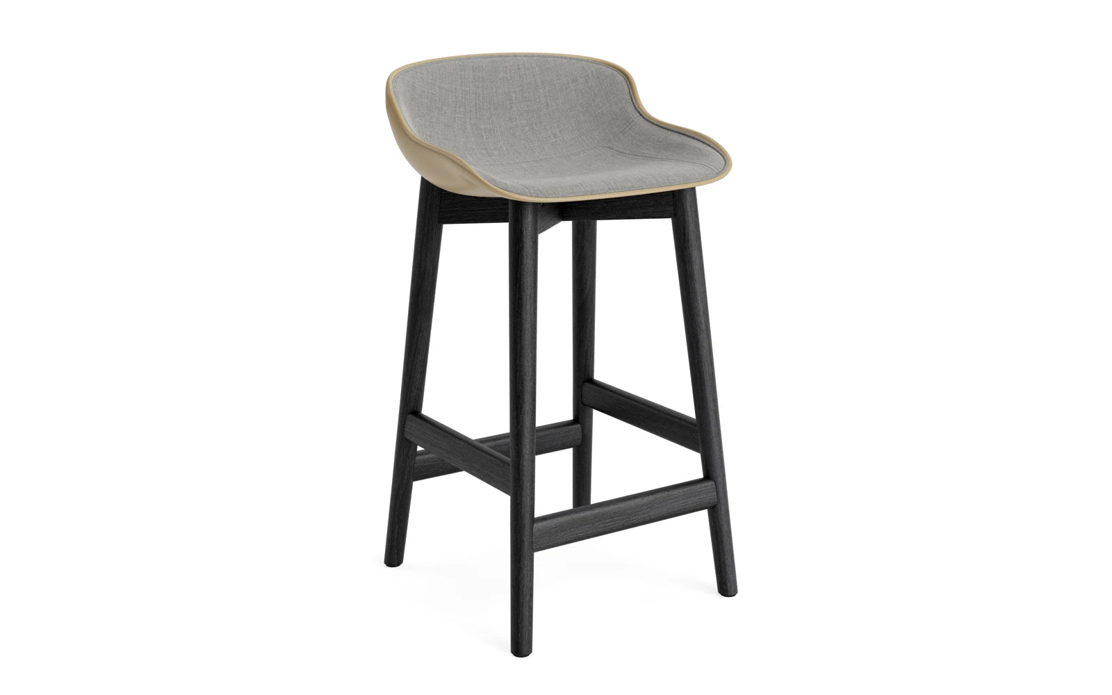 Hyg Barhocker 65 cm Polster Schwarze Eiche Sand/Remix in Remix 133 präsentiert im Onlineshop von KAQTU Design AG. Barstuhl ist von Normann Copenhagen