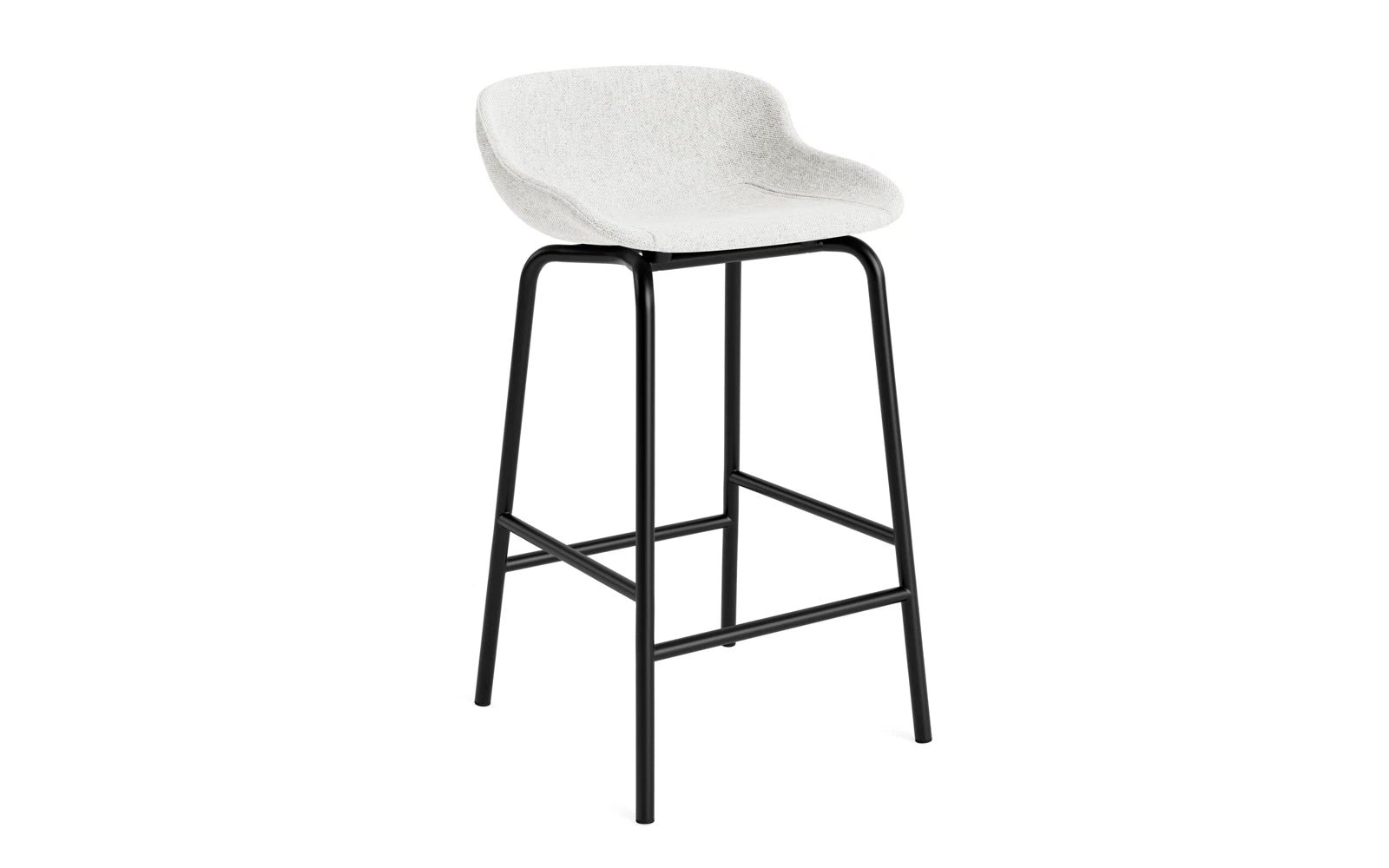 Hyg Barhocker 65 cm vollpolster schwartz stahl Hallingdal in Hallingdal 110 präsentiert im Onlineshop von KAQTU Design AG. Barstuhl ist von Normann Copenhagen