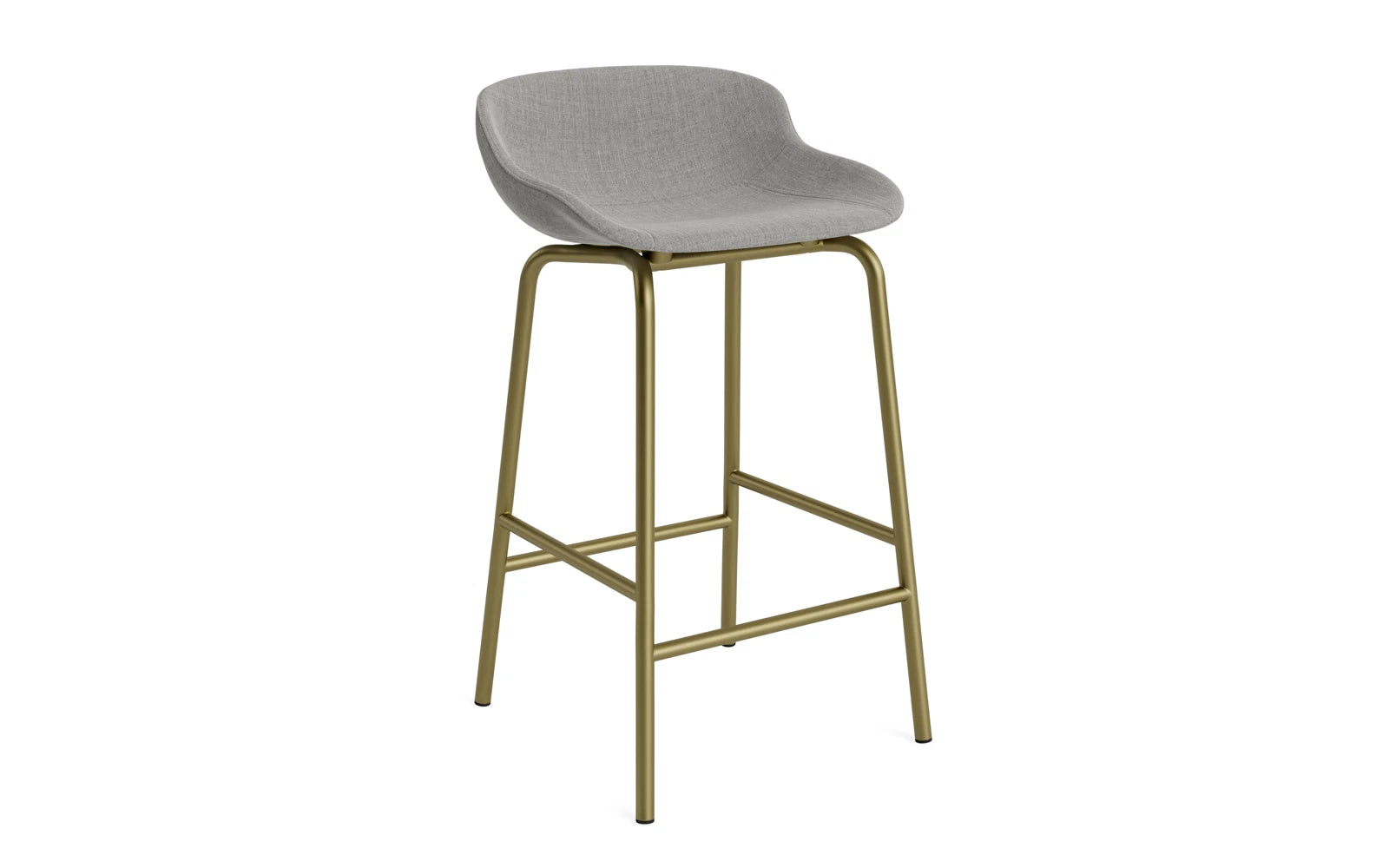 Hyg Barhocker 65 cm Vollpolster Olive Stahl Remix in Remix 133 präsentiert im Onlineshop von KAQTU Design AG. Barstuhl ist von Normann Copenhagen