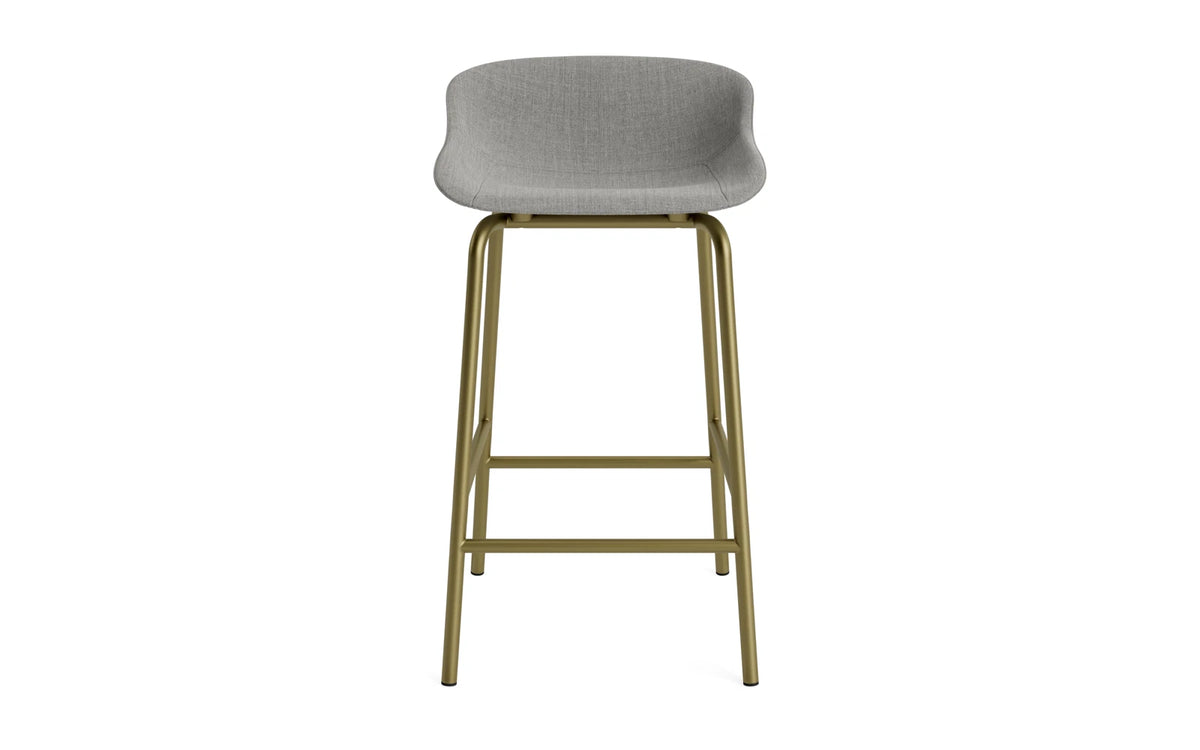 Hyg Barhocker 65 cm Vollpolster Olive Stahl Remix in Remix 133 präsentiert im Onlineshop von KAQTU Design AG. Barstuhl ist von Normann Copenhagen