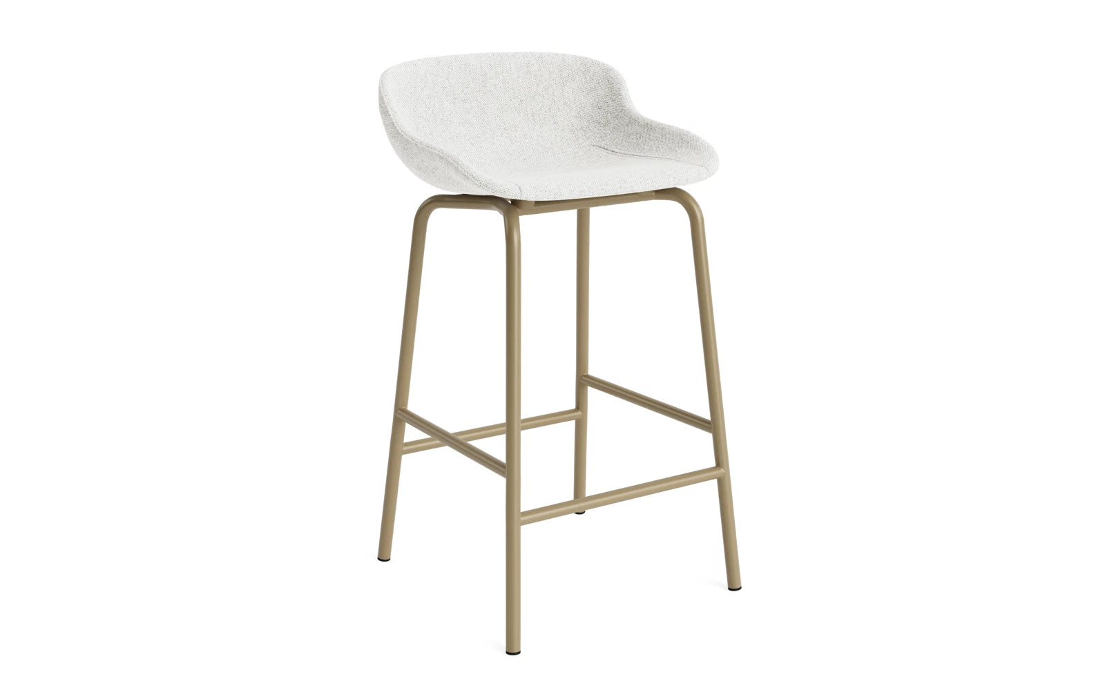 Hyg Barhocker 65 cm Vollpolster Stahl Sand/Hallingdal in Hallingdal 110 präsentiert im Onlineshop von KAQTU Design AG. Barstuhl ist von Normann Copenhagen