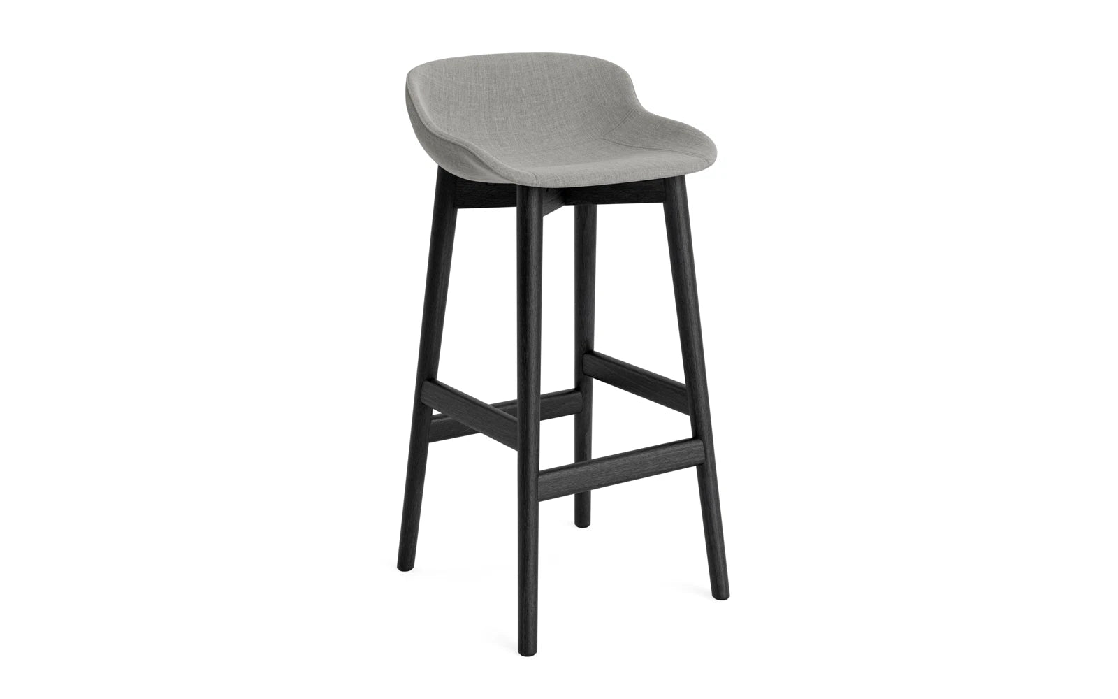 Hyg Barhocker 75 cm vollpolster schwarze Eiche Remix in Remix 133 präsentiert im Onlineshop von KAQTU Design AG. Barstuhl ist von Normann Copenhagen