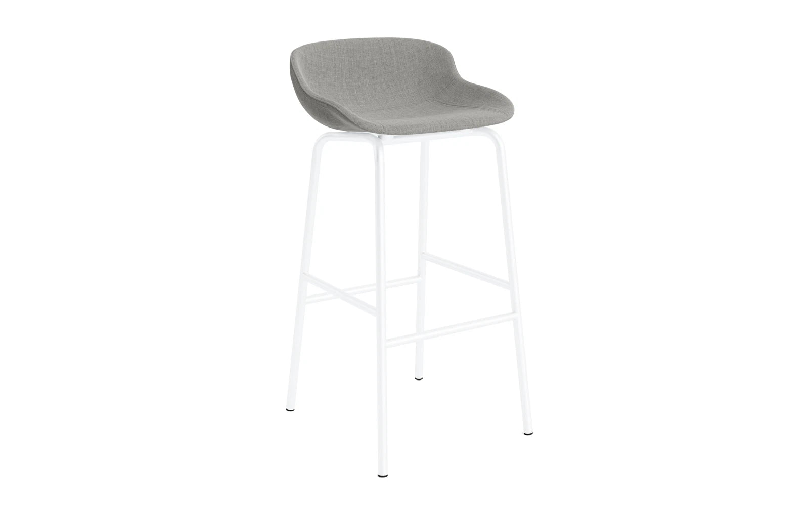 Hyg Barhocker 75 cm Vollpolster Weiss Stahl Remix in Remix 133 präsentiert im Onlineshop von KAQTU Design AG. Barstuhl ist von Normann Copenhagen