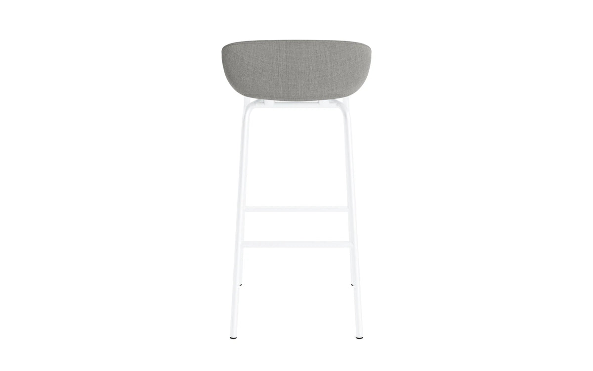 Hyg Barhocker 75 cm Vollpolster Weiss Stahl Remix in Remix 133 präsentiert im Onlineshop von KAQTU Design AG. Barstuhl ist von Normann Copenhagen