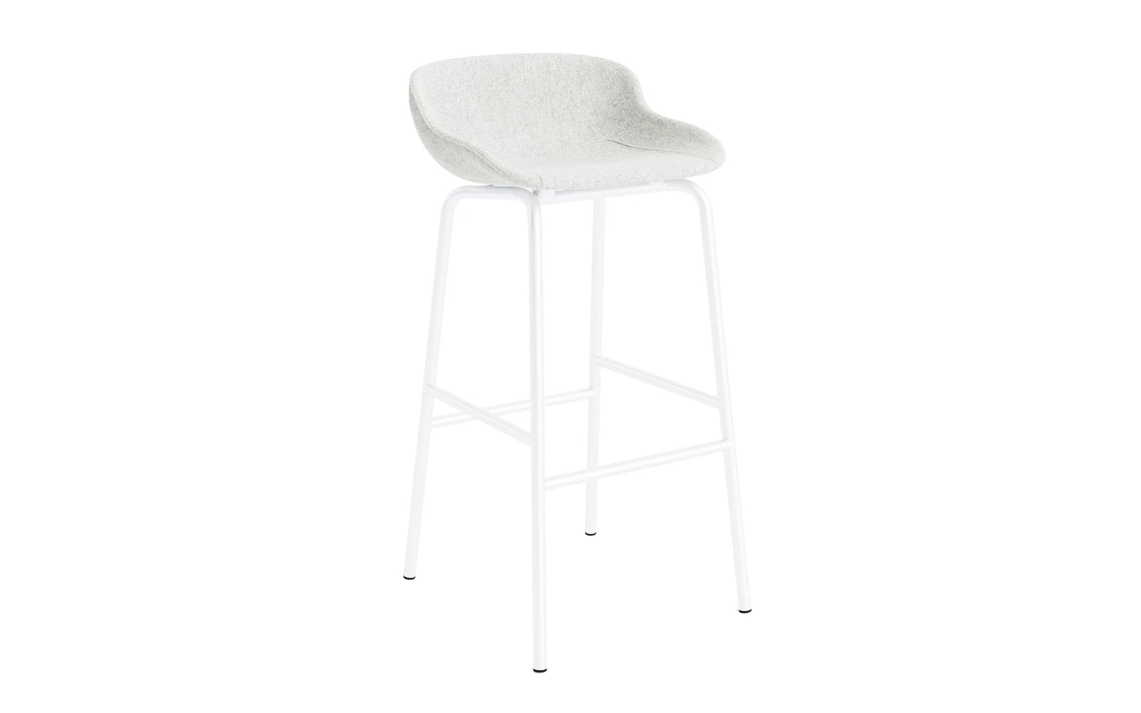 Hyg Barhocker 75 cm Vollpolster Weiss Stahl Hallingdal in Hallingdal 110 präsentiert im Onlineshop von KAQTU Design AG. Barstuhl ist von Normann Copenhagen