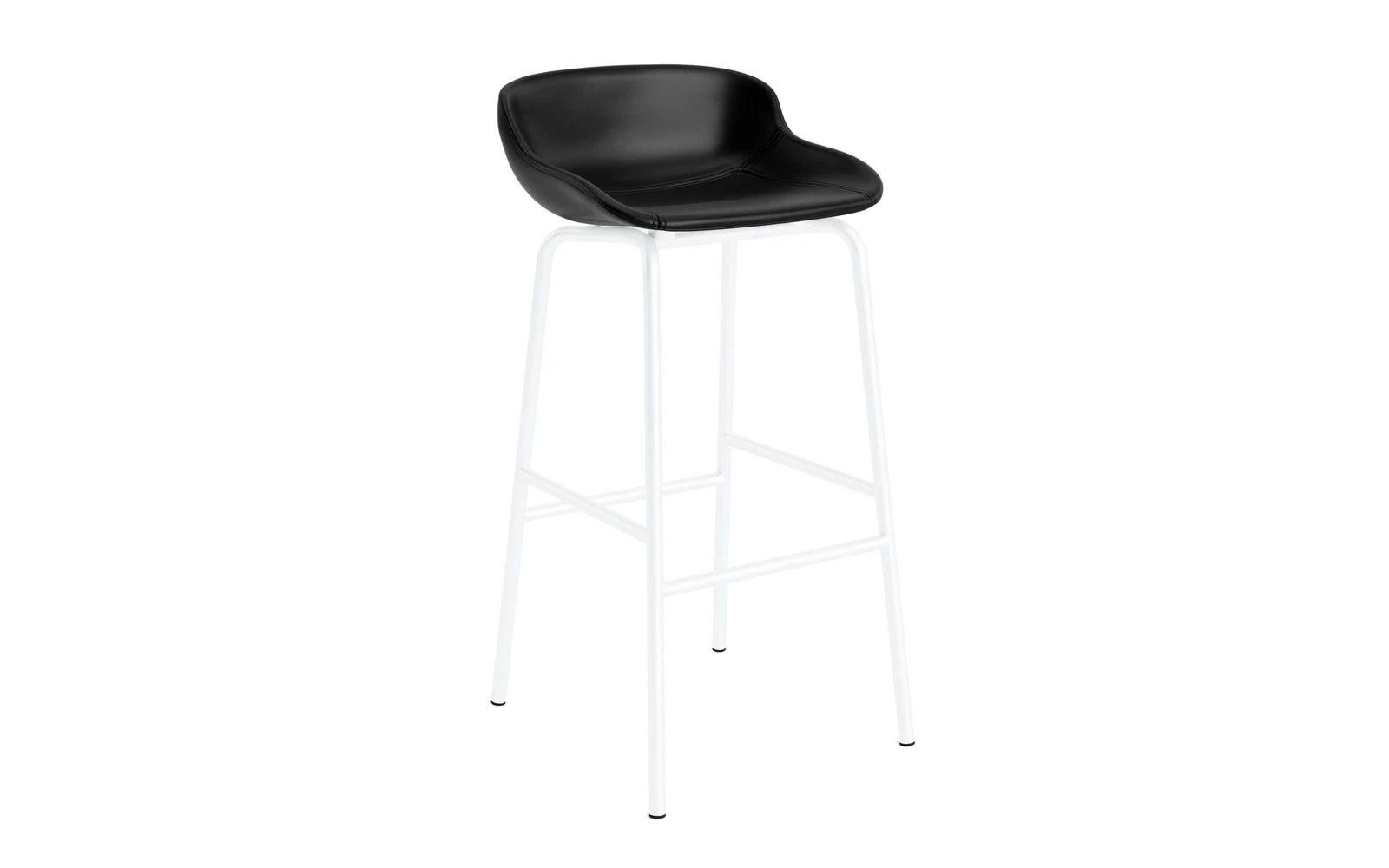 Hyg Barhocker 75 cm Vollpolster Weiss Stahl Ultra in Ultra 41599 präsentiert im Onlineshop von KAQTU Design AG. Barstuhl ist von Normann Copenhagen