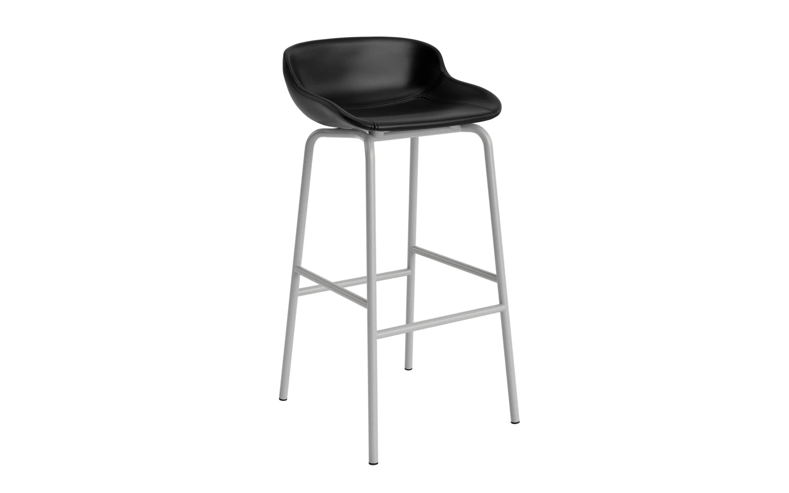 Hyg Barhocker 75 cm Vollpolster Stahl Grau/Ultra in Ultra 41599 präsentiert im Onlineshop von KAQTU Design AG. Barstuhl ist von Normann Copenhagen