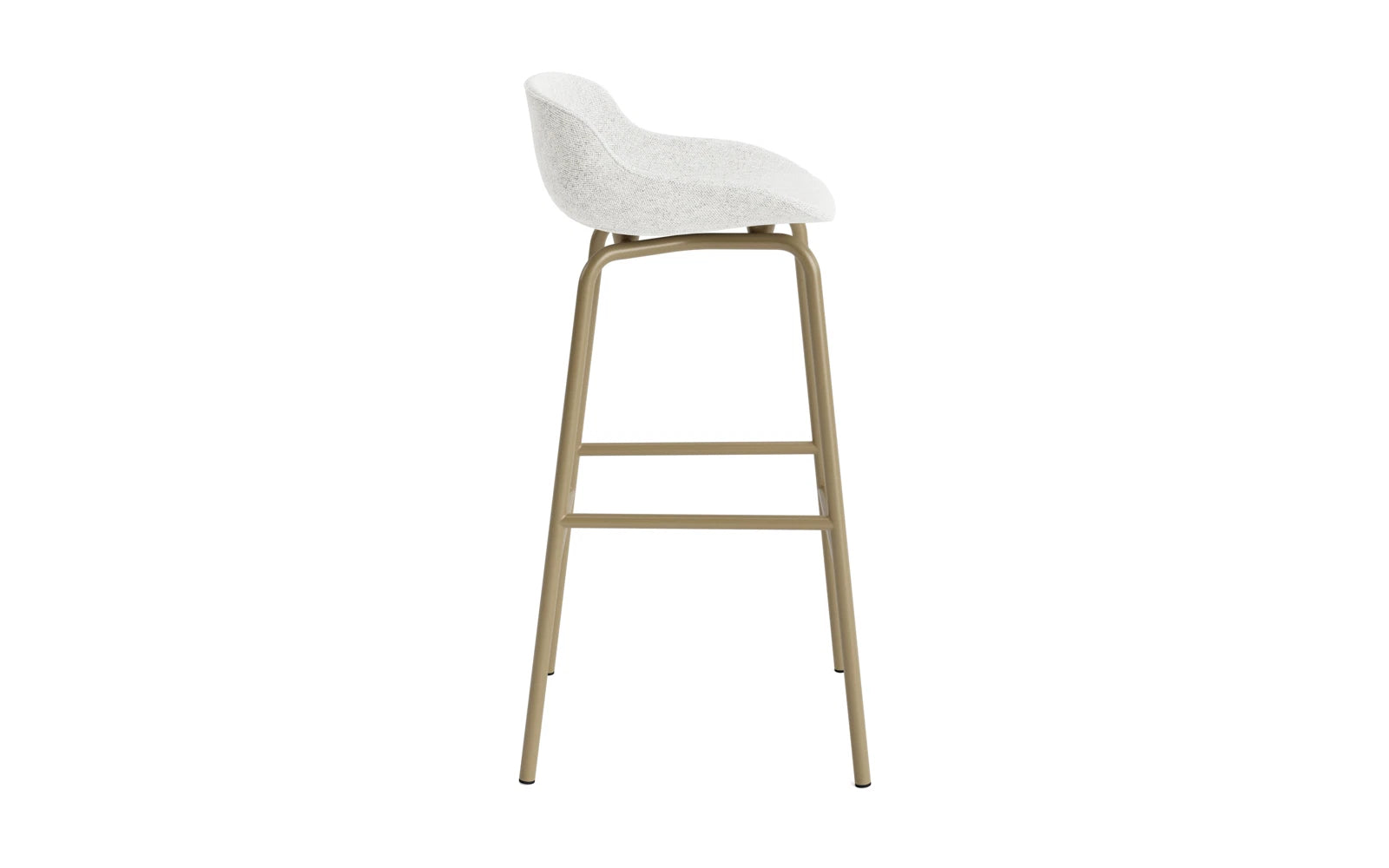 Entdecken Sie den Hyg Barhocker 75 cm von Normann Copenhagen – ein stilvoller Barhocker mit gemütlichem Sand-Vollpolster und robustem Stahlgestell, perfekt für Ihr Zuhause.