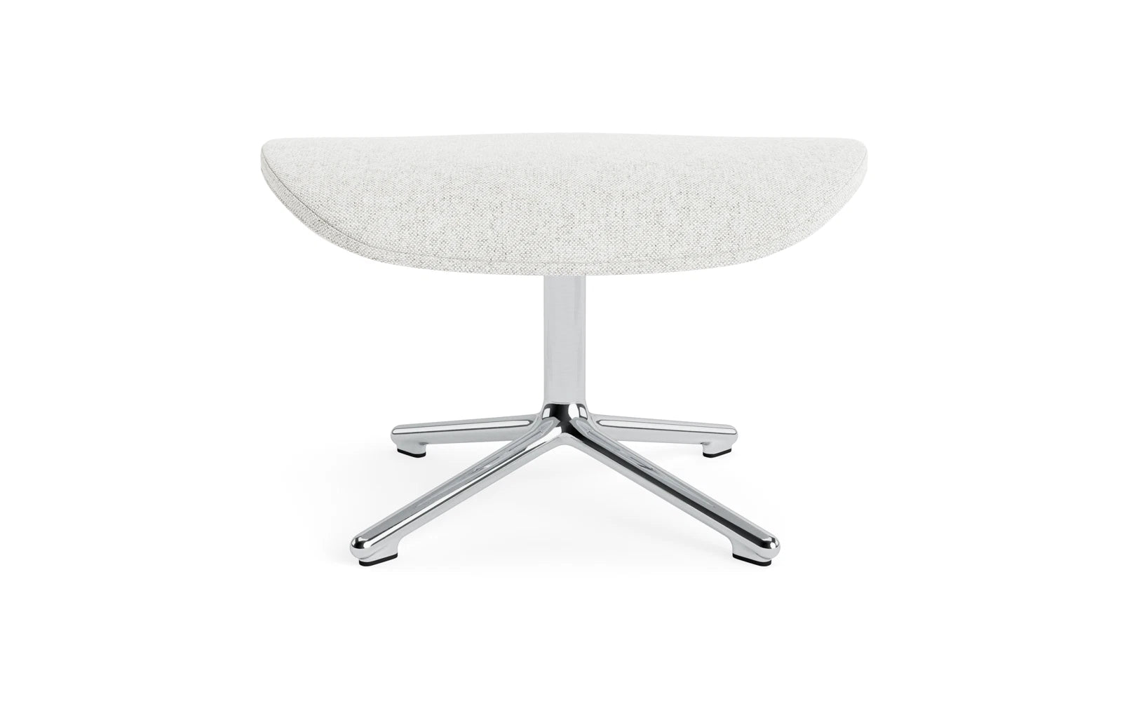 Erleben Sie den Hyg Fusshocker drehbar Alu Hallingdal von Normann Copenhagen – ein elegantes Möbelstück, das Gemütlichkeit und Funktionalität perfekt kombiniert.