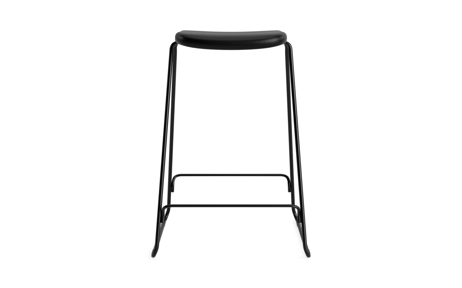 Erleben Sie den Just Barhocker 65 cm von Normann Copenhagen – ein stilvoller, gepolsterter Barhocker aus robustem Stahl, perfekt für jeden Raum.