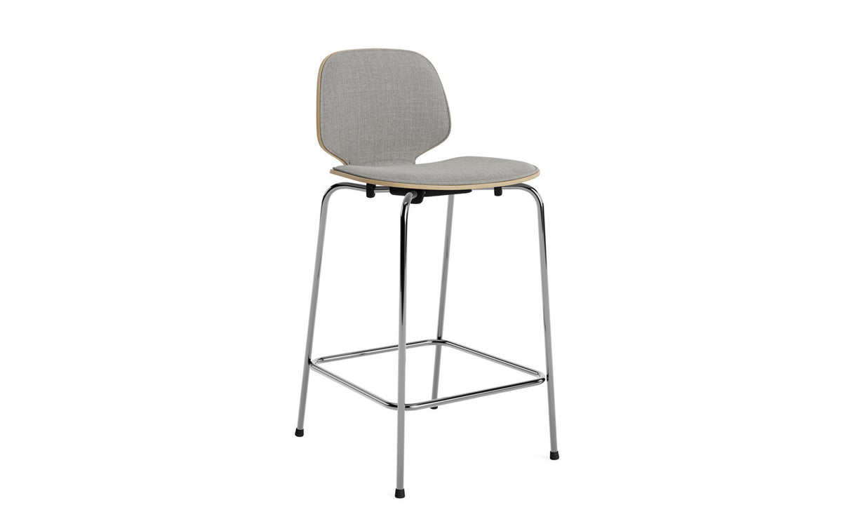 My Chair Barstuhl 65 cm Frontpolster Stahl in Remix 133 präsentiert im Onlineshop von KAQTU Design AG. Barstuhl ist von Normann Copenhagen