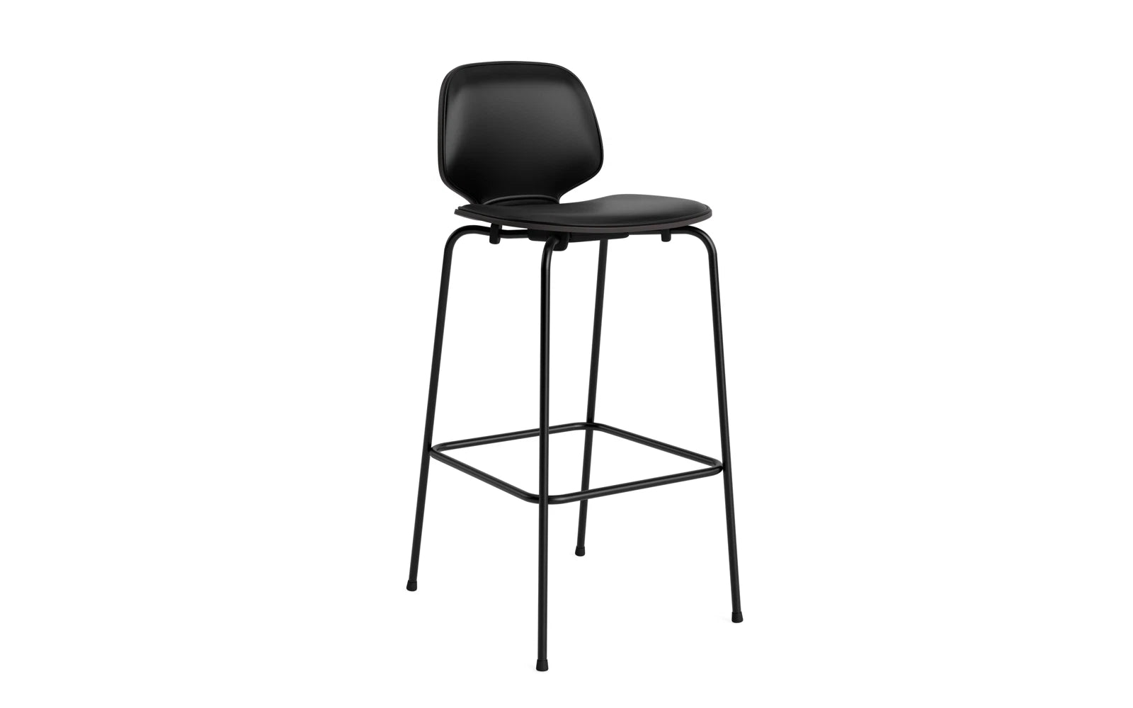 My Chair Barhocker 75 cm Frontpolster schwarzes Stahl schwarz/Ultra in Ultra 41599 präsentiert im Onlineshop von KAQTU Design AG. Barstuhl ist von Normann Copenhagen