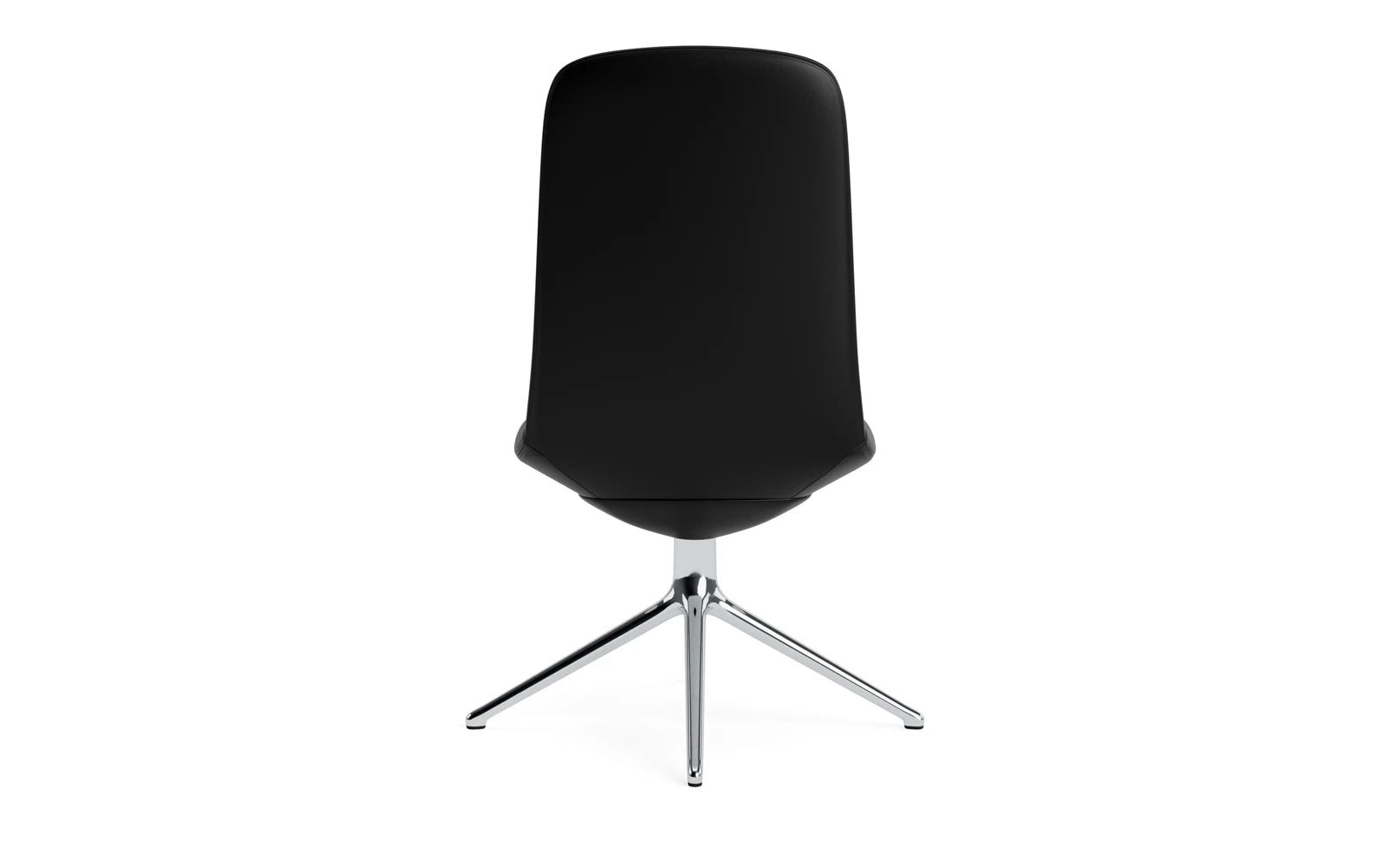 Entdecken Sie den Off Chair niedrig mit Drehgestell 4B aus Aluminium von Normann Copenhagen – stilvoll, ergonomisch und anpassbar für jedes Büro.
