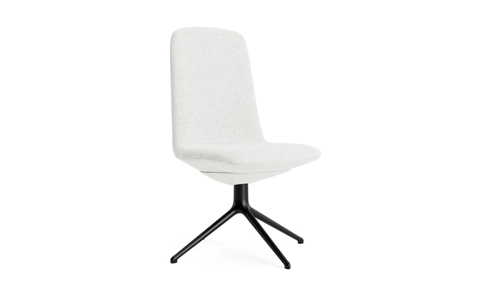 Off Chair niedrig mit Drehgestell 4B Schwartz aluminium Hallingdal in Hallingdal 110 präsentiert im Onlineshop von KAQTU Design AG. Bürostuhl ist von Normann Copenhagen