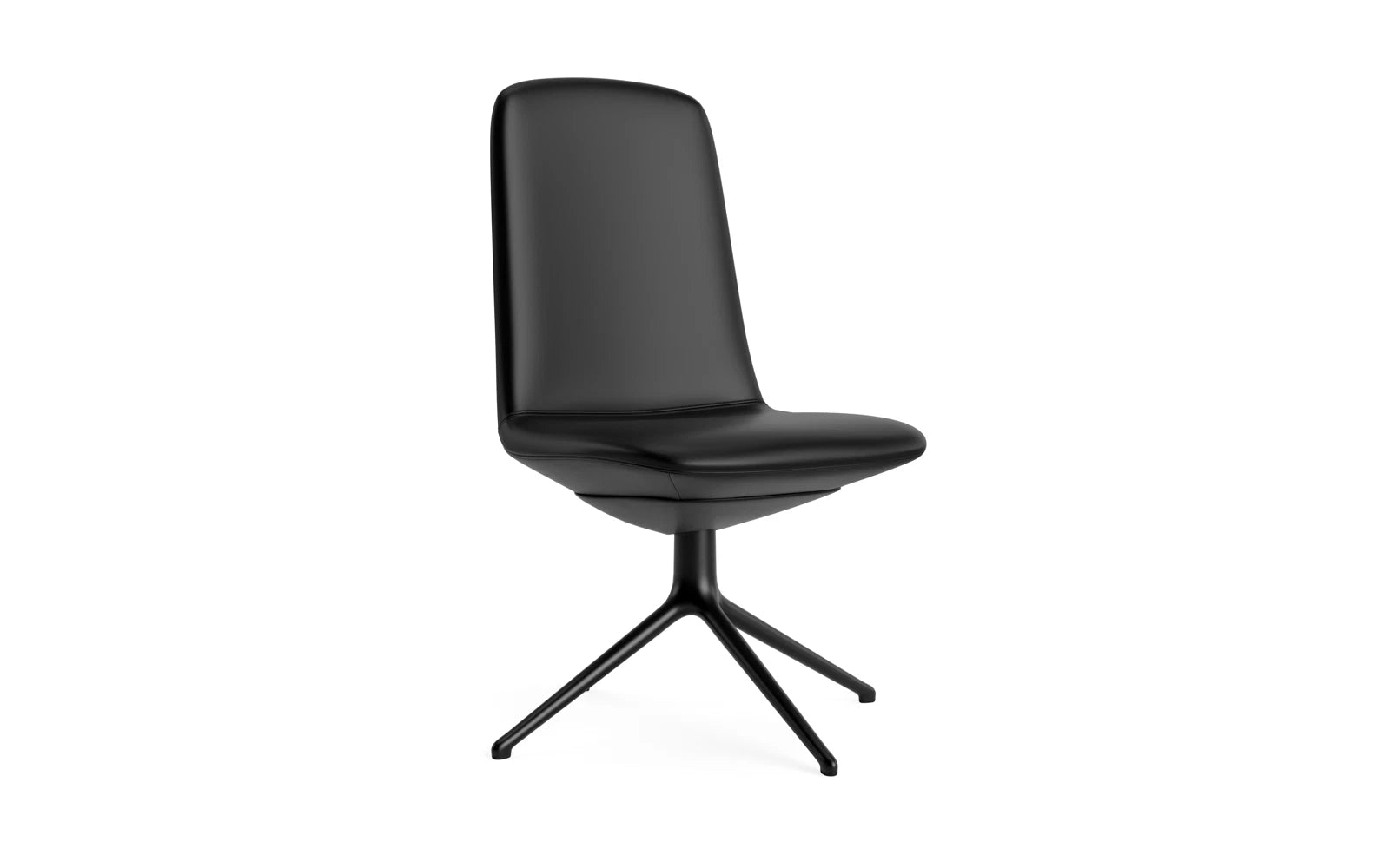 Off Chair niedrig mit Drehgestell 4B Schwartz aluminium Ultra in Ultra 41599 präsentiert im Onlineshop von KAQTU Design AG. Bürostuhl ist von Normann Copenhagen