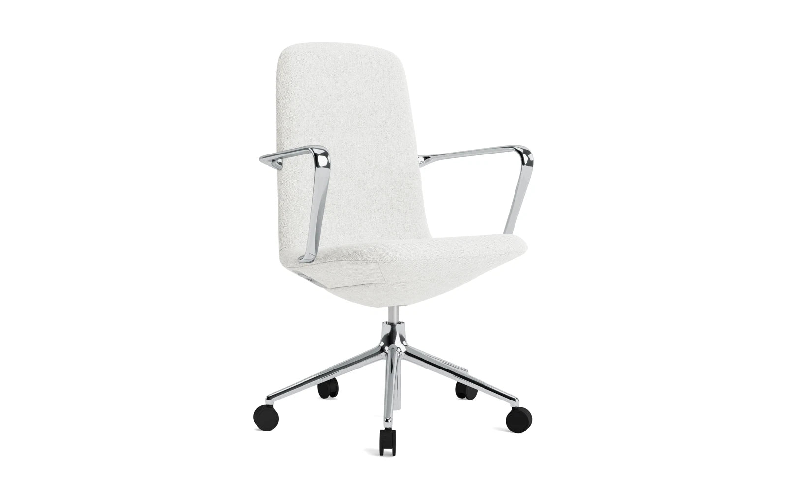 Off Armchair niedrig mit Drehgestell und Rollen Gaslift Aluminium Hallingdal in Hallingdal 110 präsentiert im Onlineshop von KAQTU Design AG. Bürostuhl ist von Normann Copenhagen