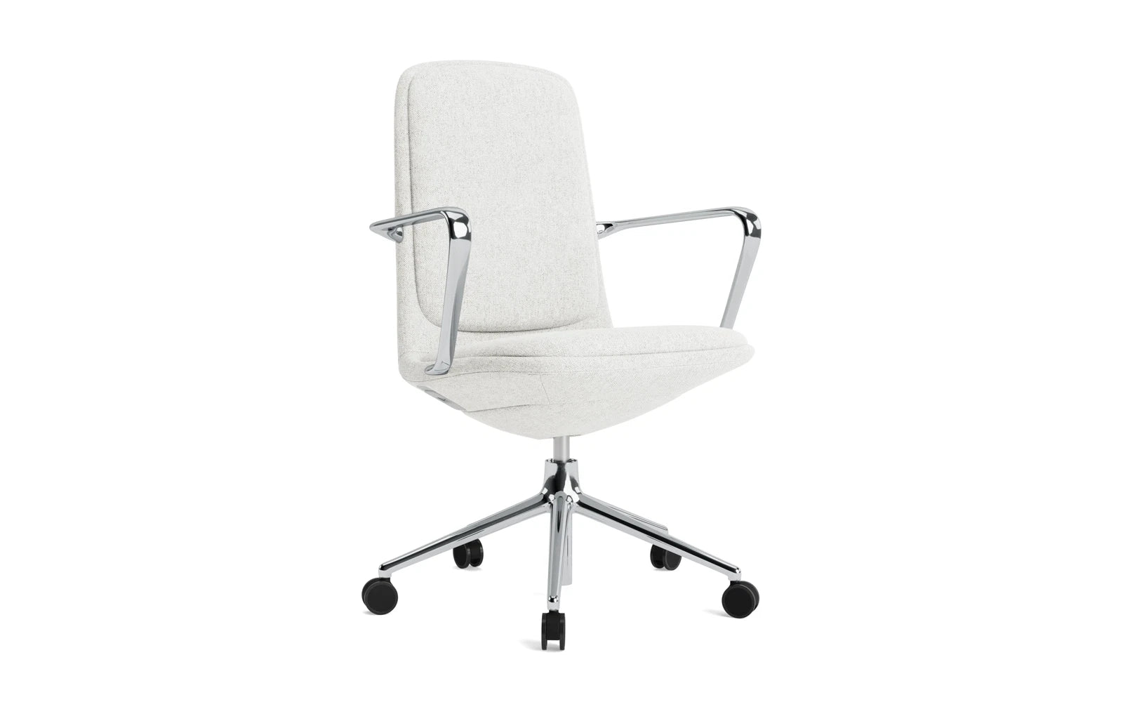 Off Armchair niedrig mit Drehgestell und Rollen Gaslift Aluminium mit Kissen Hallingdal in Hallingdal 110 präsentiert im Onlineshop von KAQTU Design AG. Bürostuhl ist von Normann Copenhagen