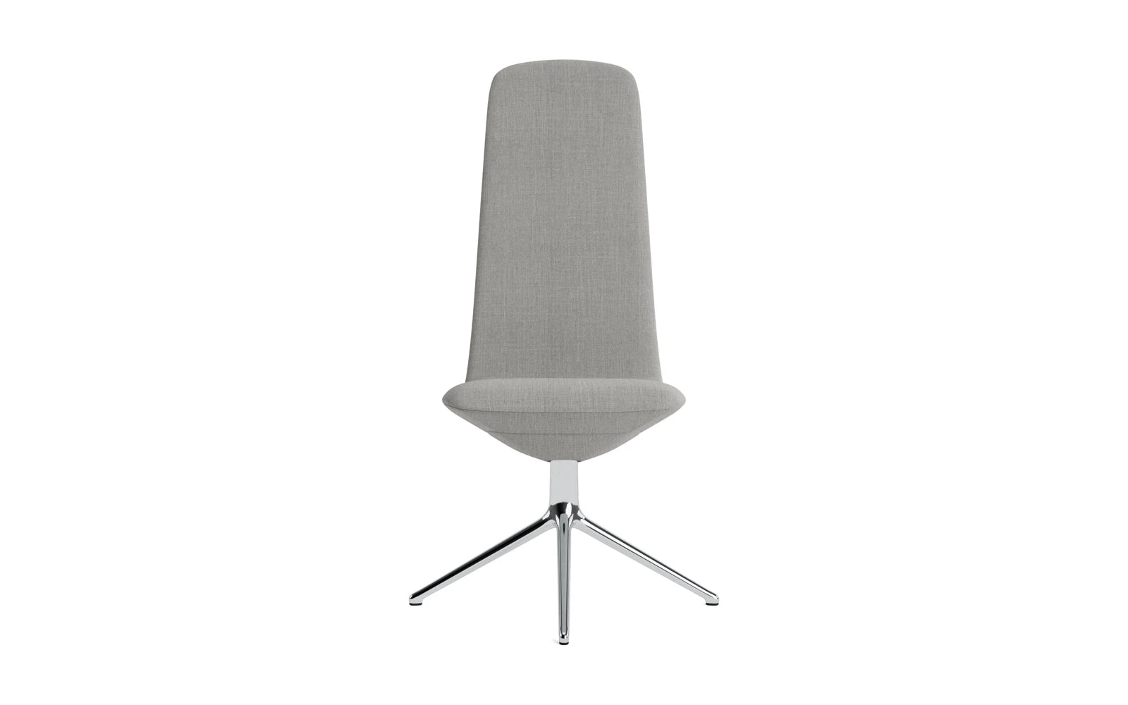 Entdecken Sie den Off Chair hoch mit Drehgestell 4B Aluminium Remix von Normann Copenhagen – ein stilvoller, ergonomischer Bürostuhl für modernes Arbeiten.