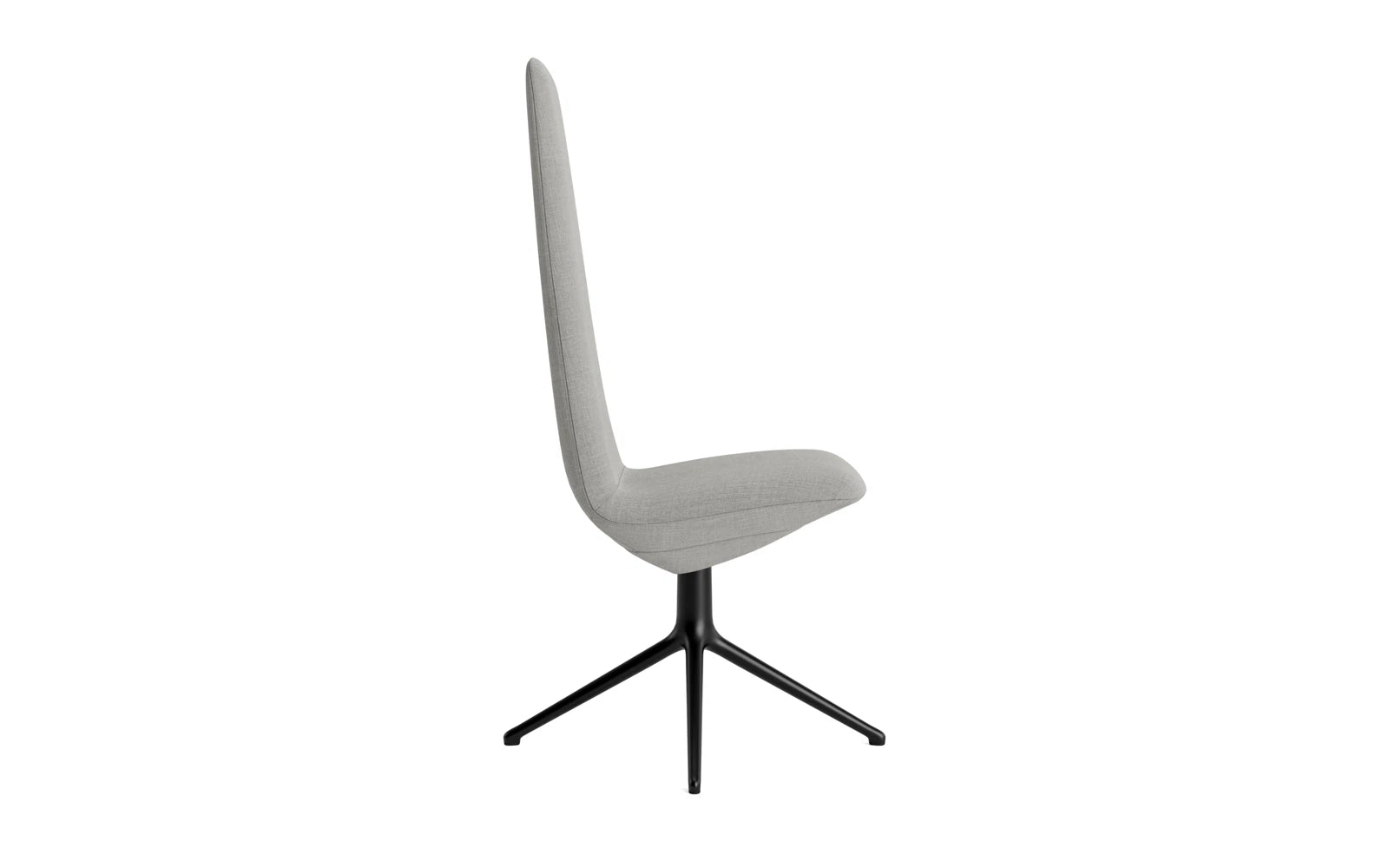 Erleben Sie den Off Chair Hoch mit Drehgestell 4B in elegantem Schwarz von Normann Copenhagen – der perfekte Bürostuhl für stilvolles Arbeiten und höchsten Sitzkomfort.